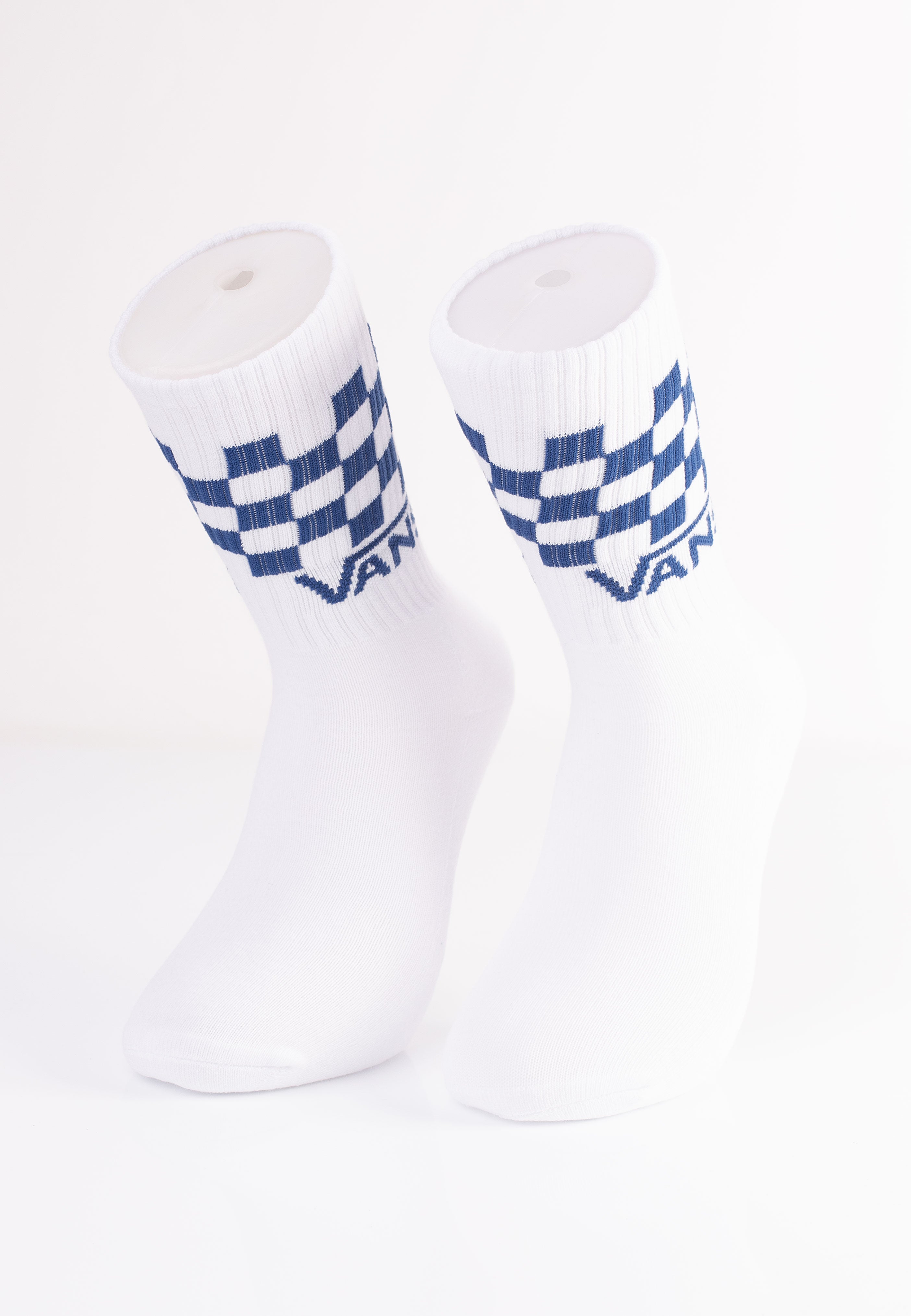 Vans - Classic Check Crew White - Socks Outlet Pay With Paypal