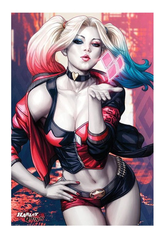 Harley Quinn - Kiss - Poster Explore Online