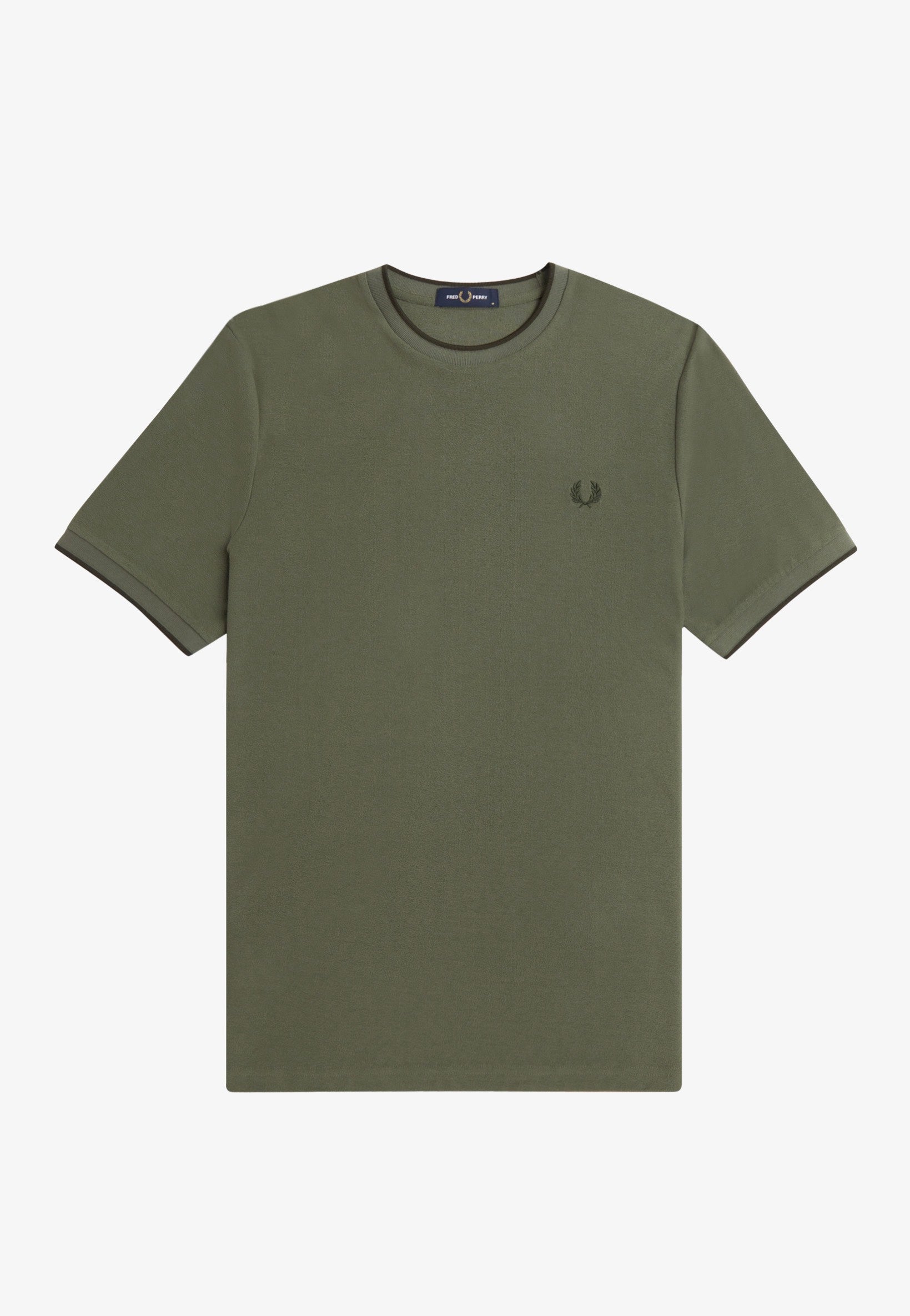 Fred Perry - Crepe Pique Laurel Wreath Green - T-Shirt Discount Hot Sale