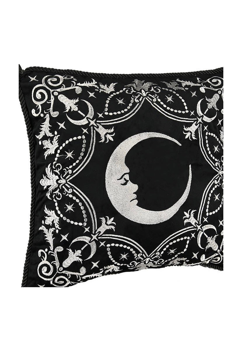 Restyle - Crescent Gothic With Moon And Stars Black - Pillow Case Pre Order