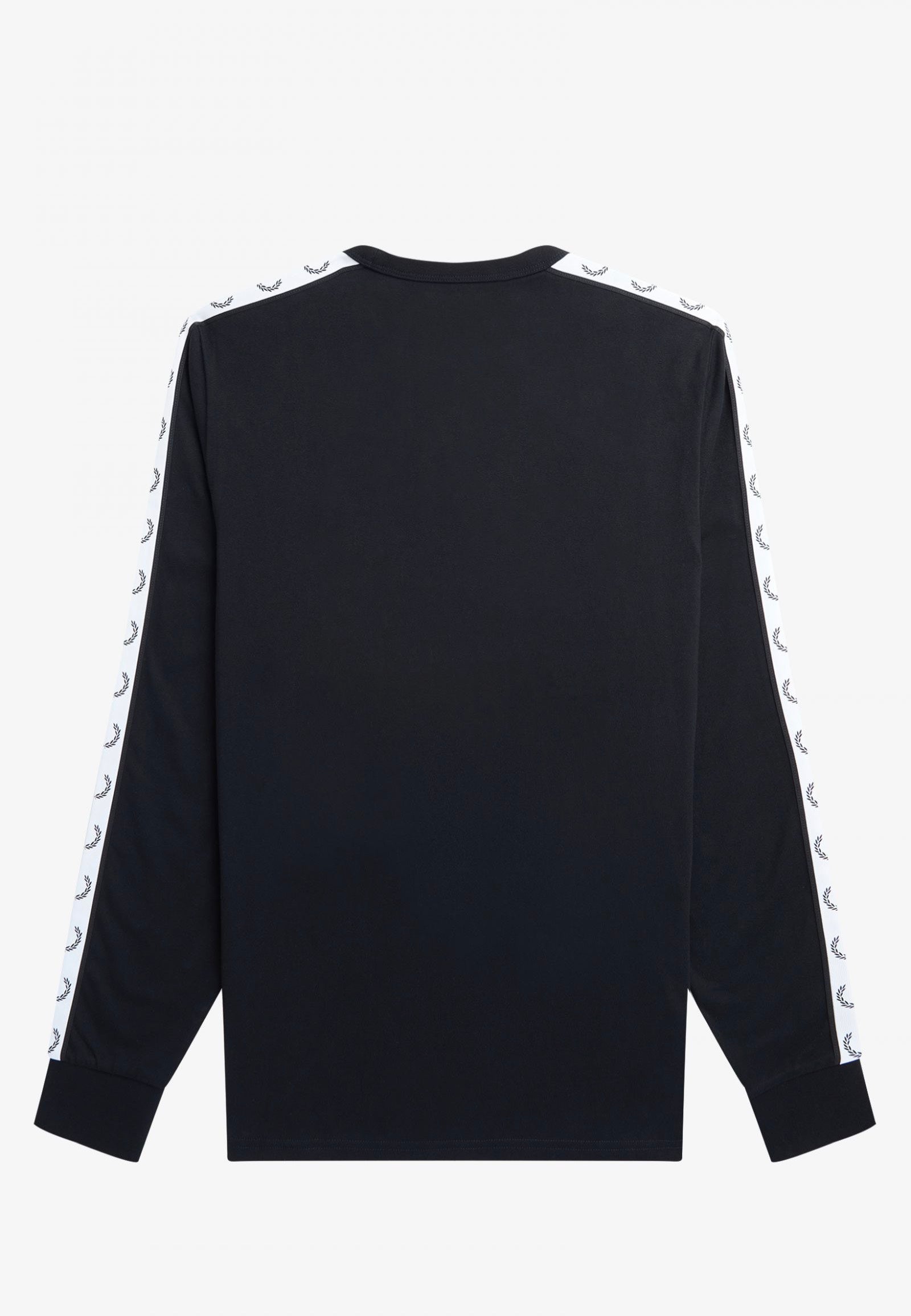 Fred Perry - Taped Black - Longsleeve Big Discount For Sale