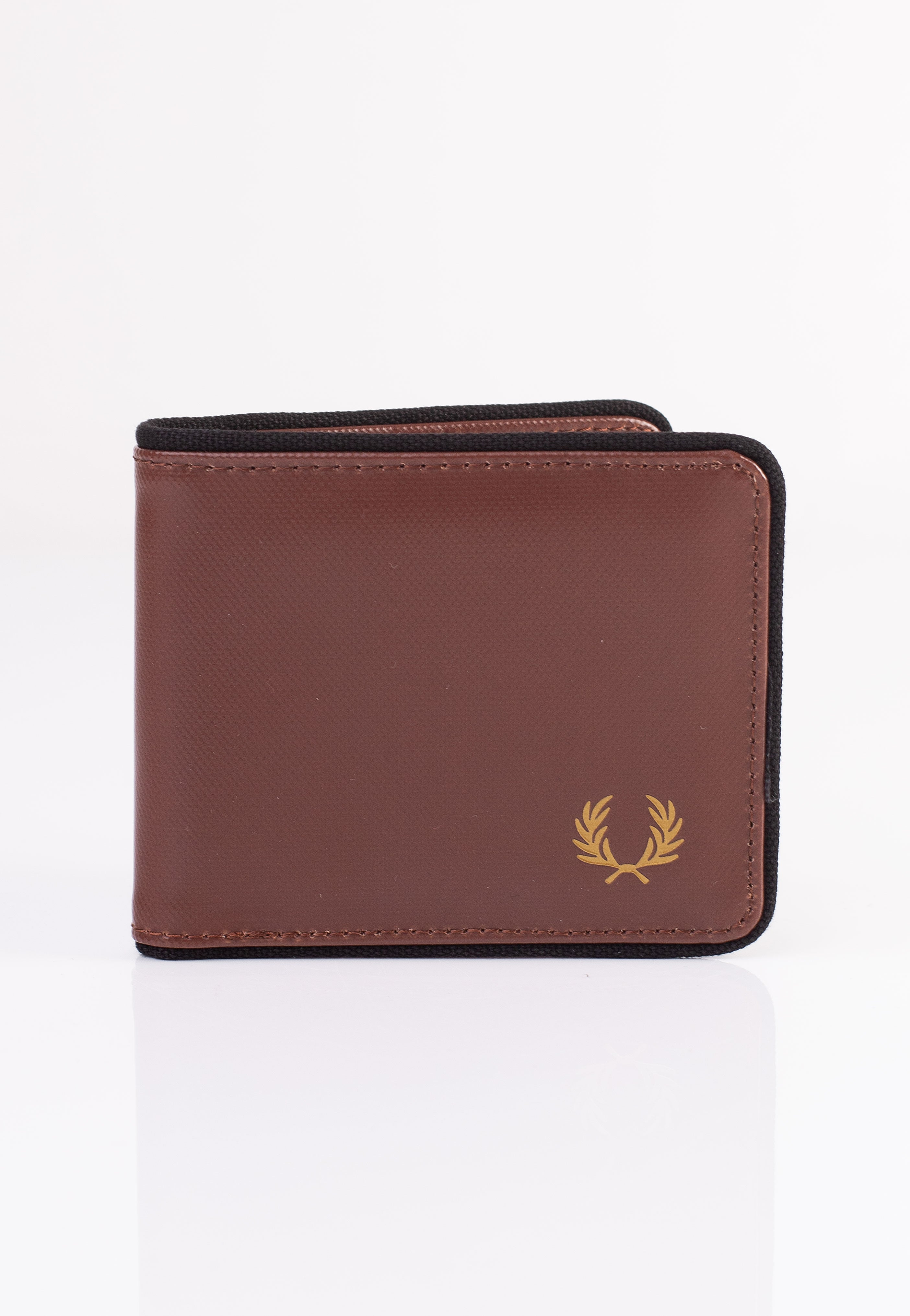 Fred Perry - Coated Polyester Billfold Whisky Brown - Wallet Genuine Cheap Online