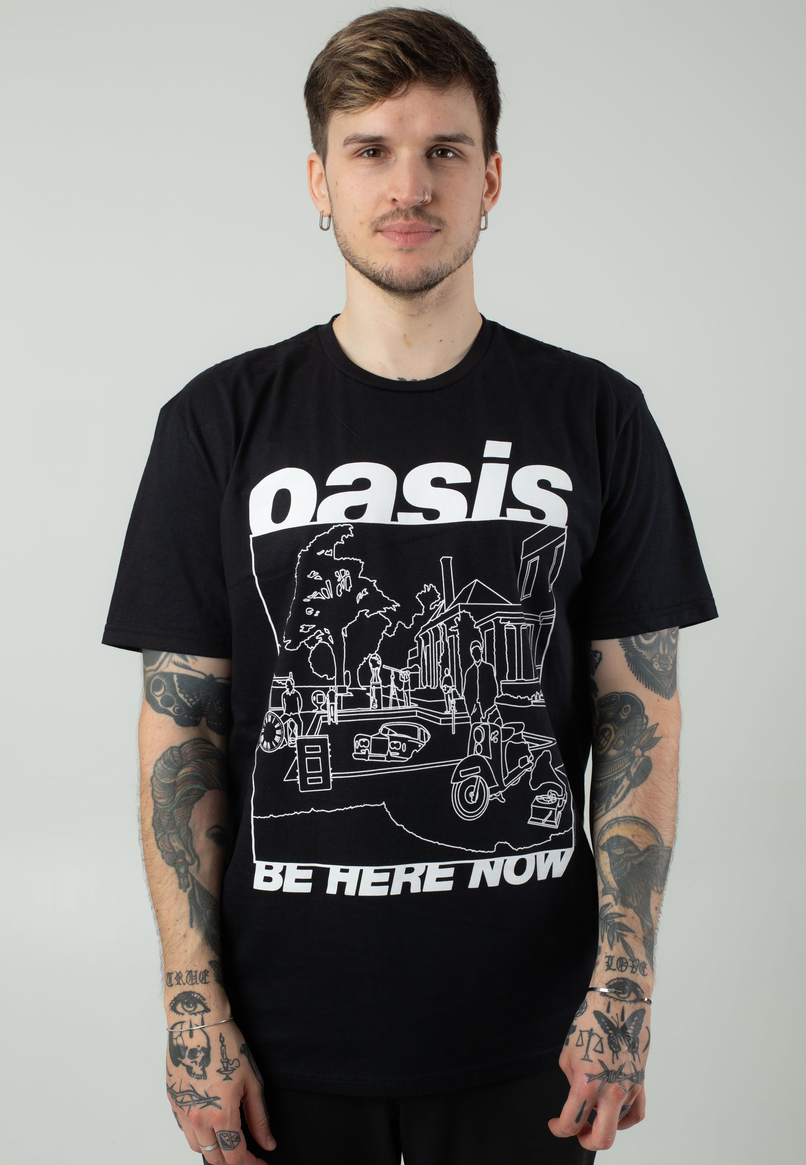 Oasis - Be Here Now Line Drawing - T-Shirt Cheap Purchase