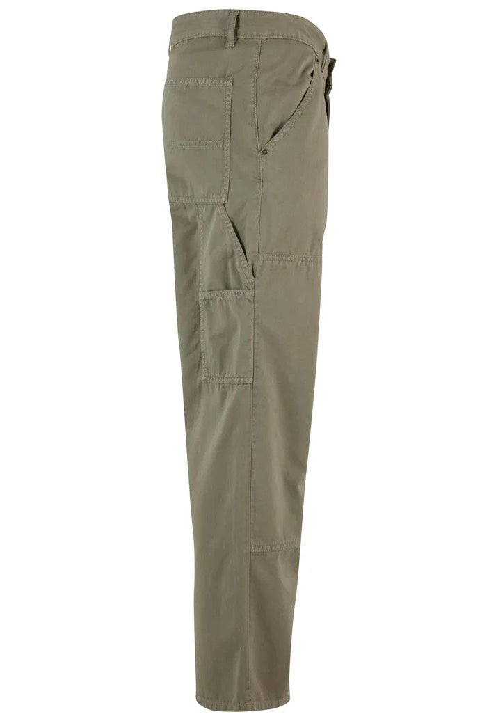 Urban Classics - Twill Double Knee Palegreen - Pants Discount Choice