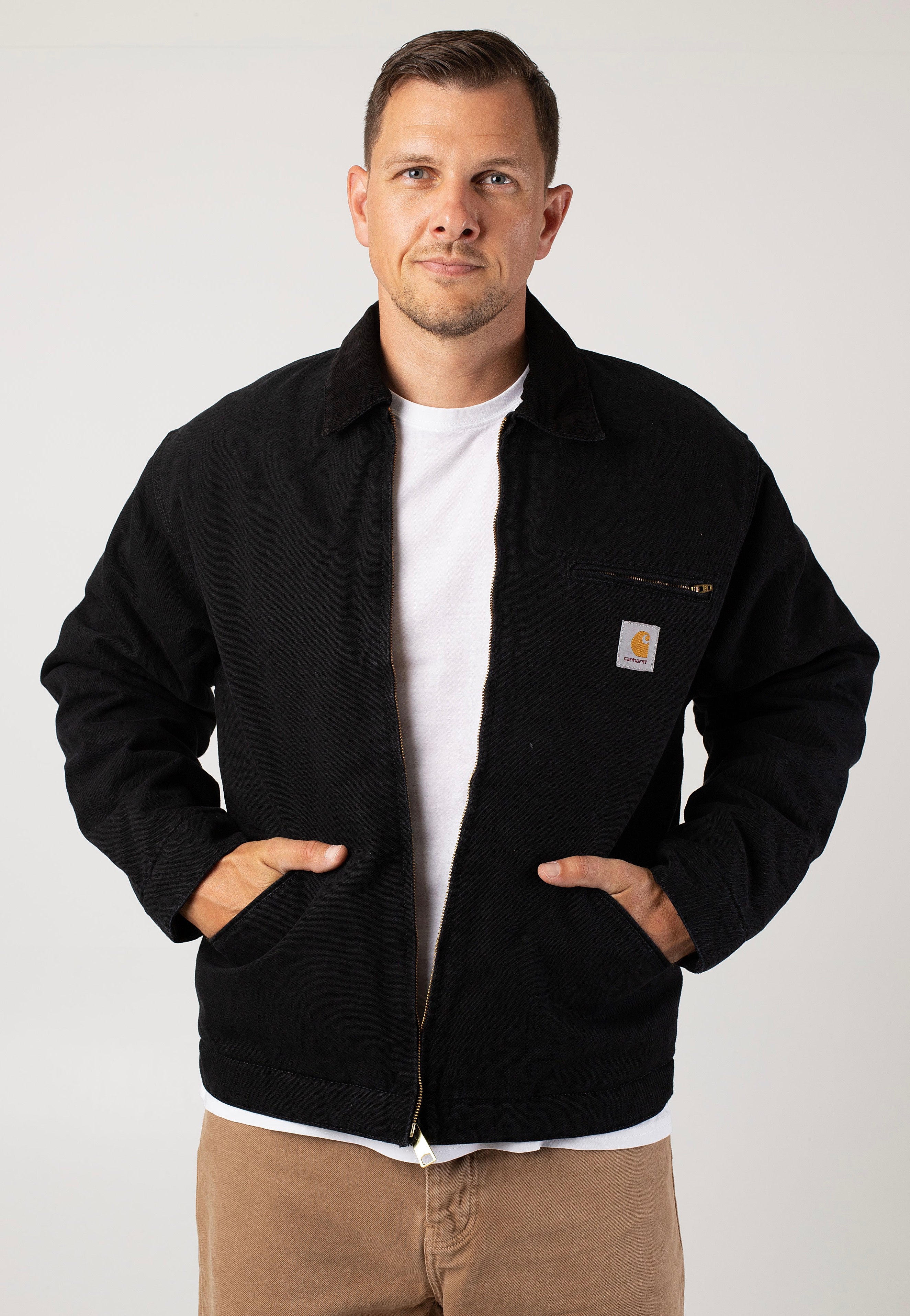 Carhartt WIP - Og Detroit Aged Canvas Black/Black - Jacket Cheap Sale Lowest Pice