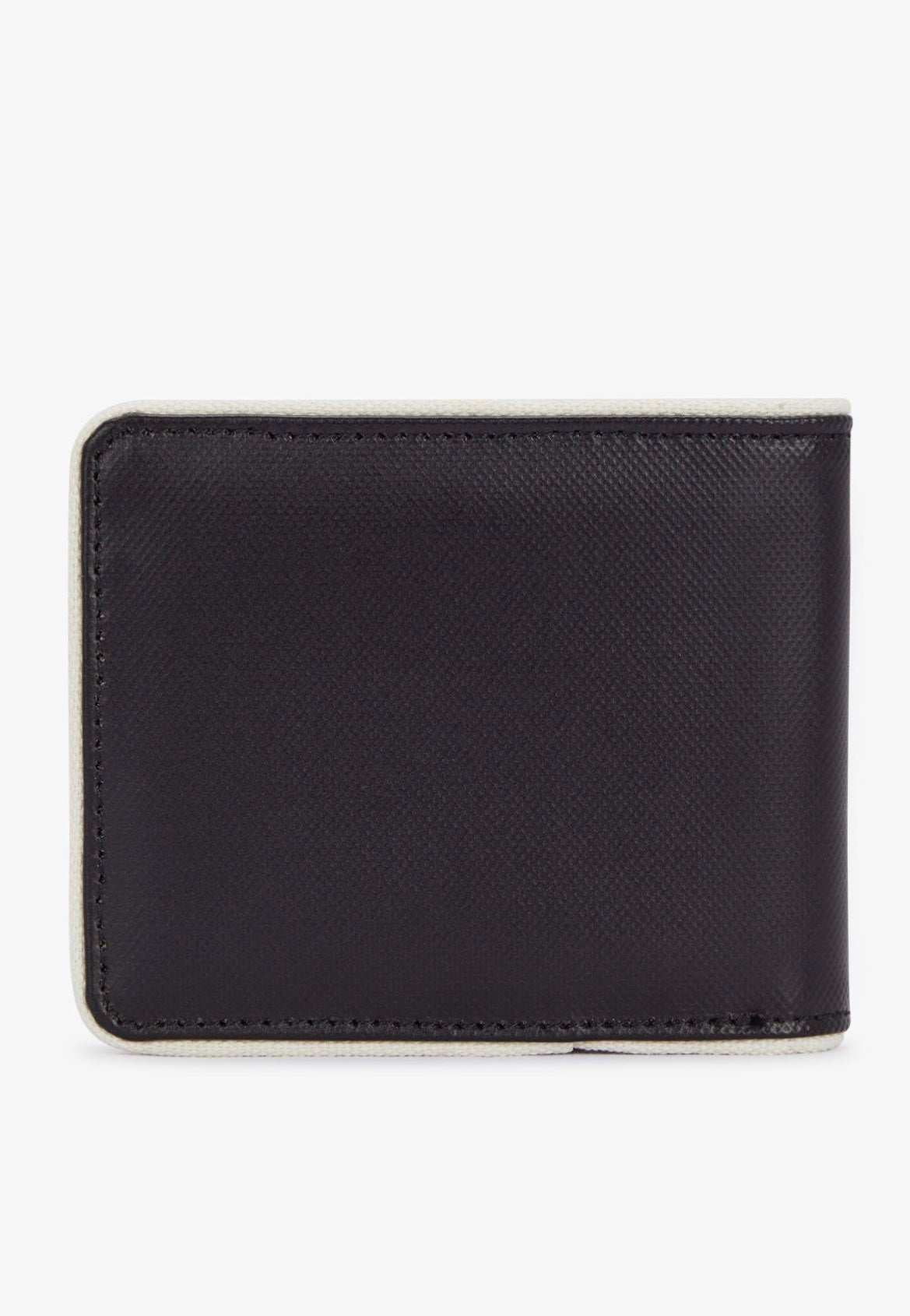 Fred Perry - Coated Polyester Billfold Black/ Ecru - Wallet Supply Sale Online