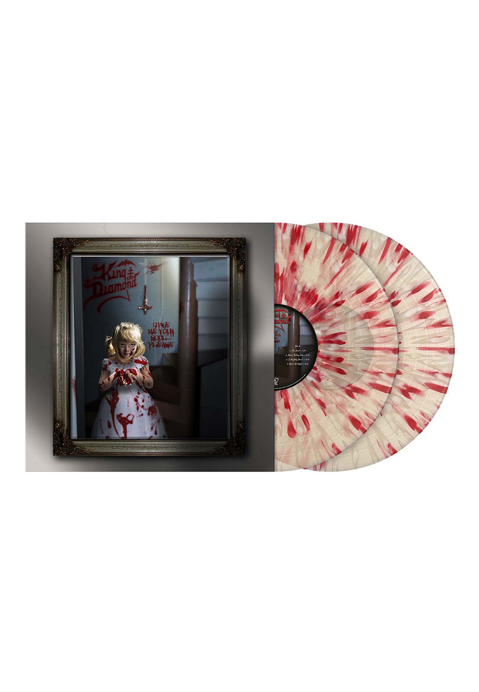 King Diamond - Give Me Your Soul...Please Ltd. Clear w/ Red & White - Splattered 2 Vinyl Discount Choice