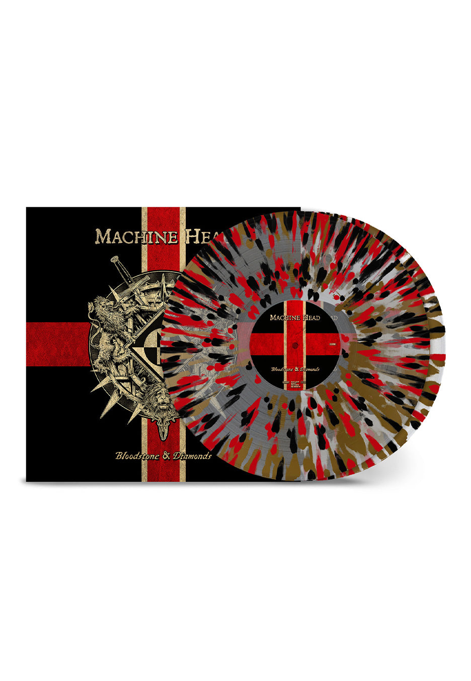 Machine Head - Bloodstone & Diamonds 10th Anniversary Ltd. Clear Black Red Gold Splatter - Colored 2 Vinyl Outlet Extremely