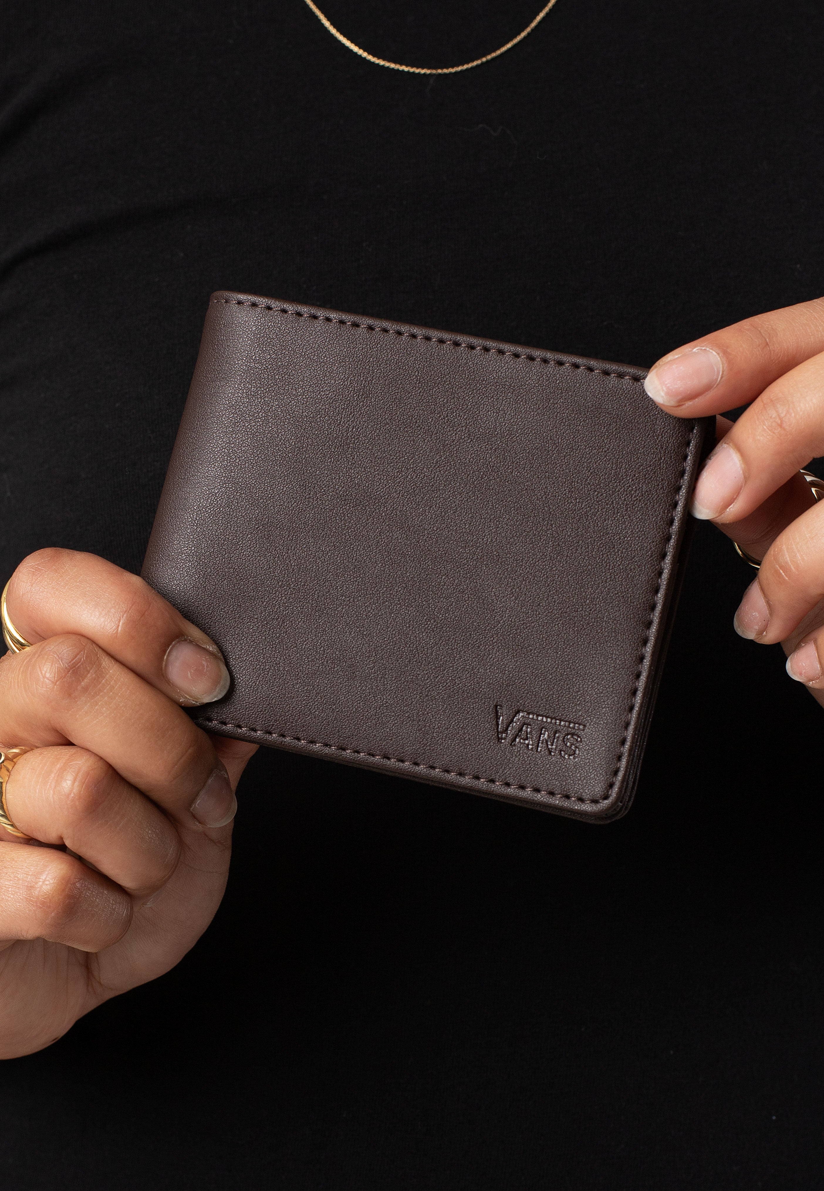 Vans - Drop V Bifold Dark Brown - Wallet Ebay