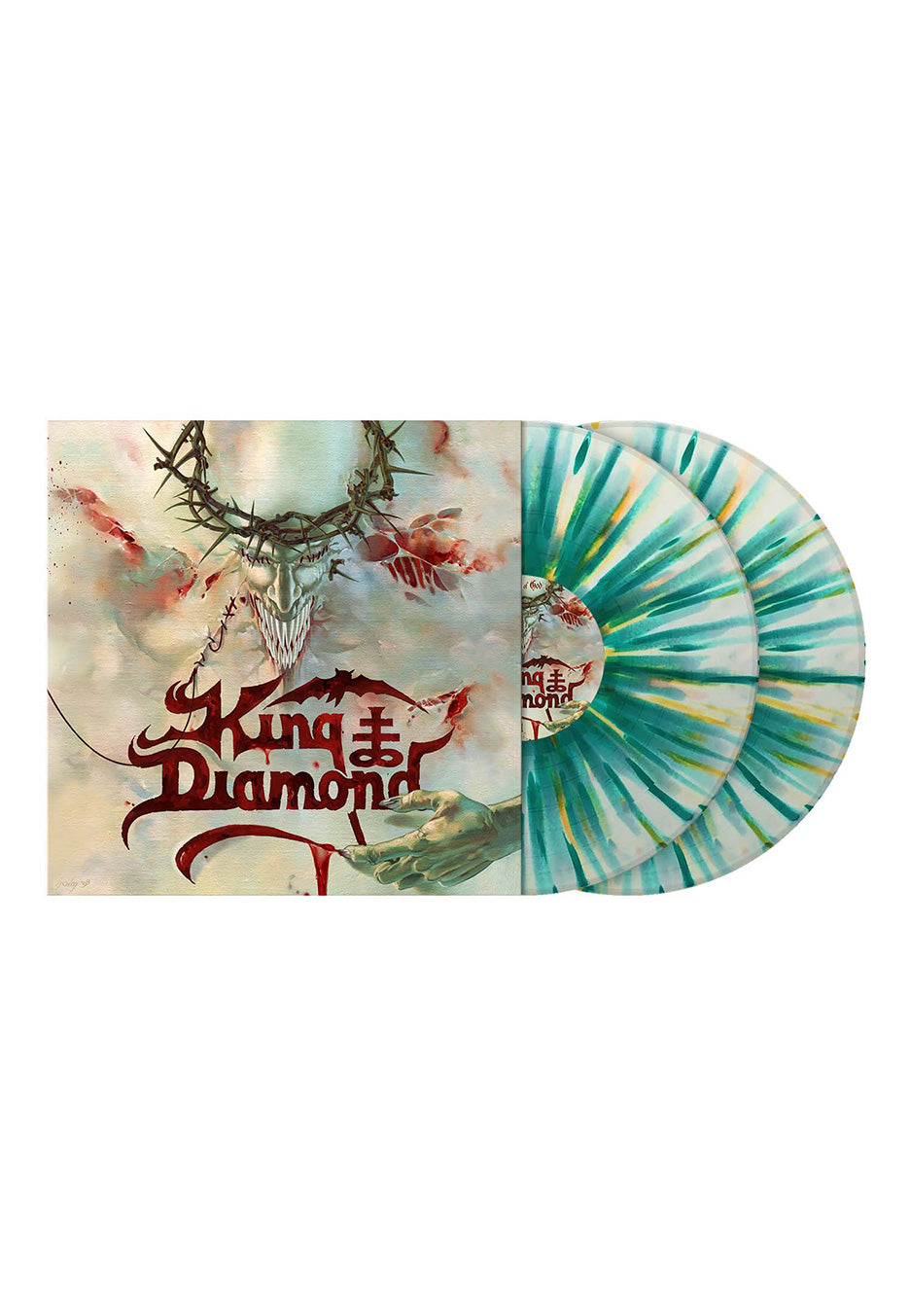 King Diamond - House Of God Ltd. White w/ Mint & Orange - Splattered 2 Vinyl Discount Authentic