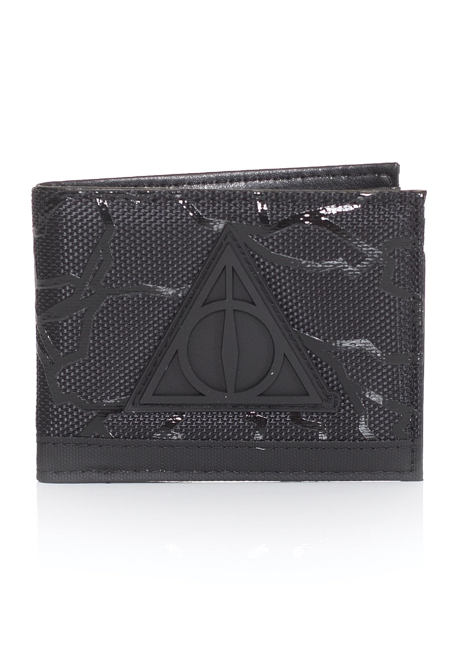 Harry Potter - Black on Black Web UV Print Bifold - Wallet Cheap Sale Pay With Paypal