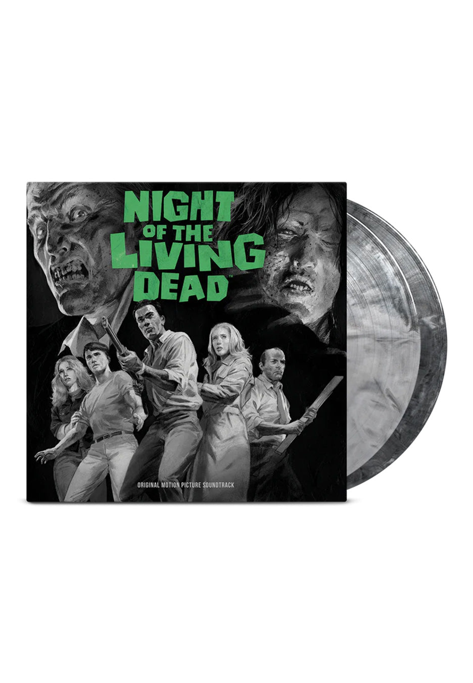 Night Of The Living Dead - Night Of The Living Dead OST Ltd. Black/White - Marbled 2 Vinyl Best Sale For Sale