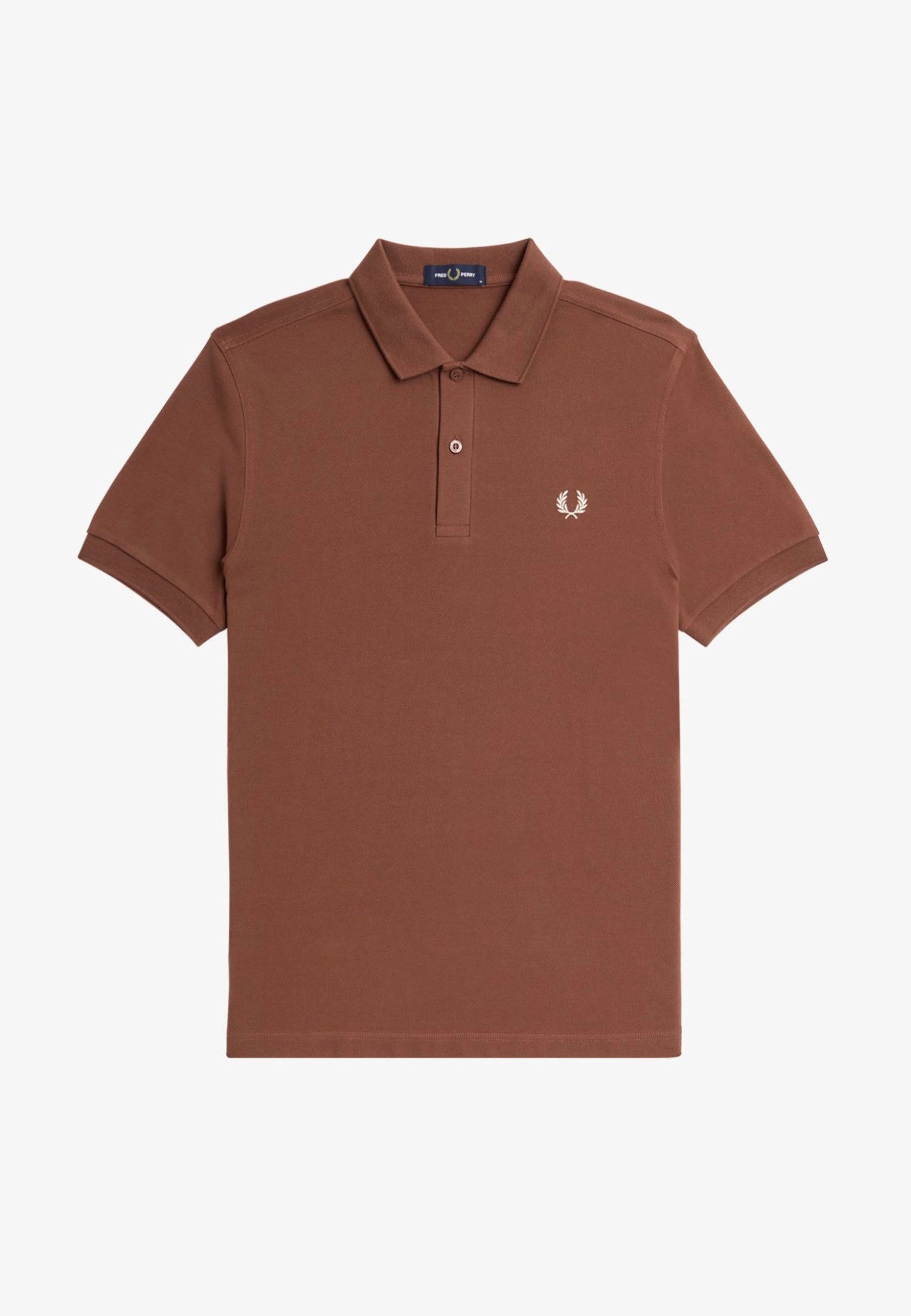 Fred Perry - Plain Whisky Brown/Porridge Marl - Polo Recommend Sale Online