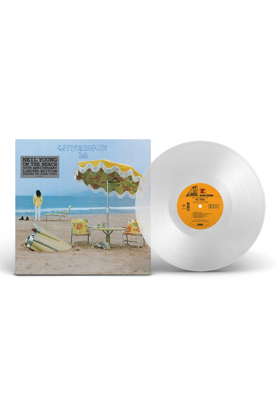 Neil Young - On The Beach (50th Anniversary) Ltd. Clear - Colored Vinyl Outlet Purchase