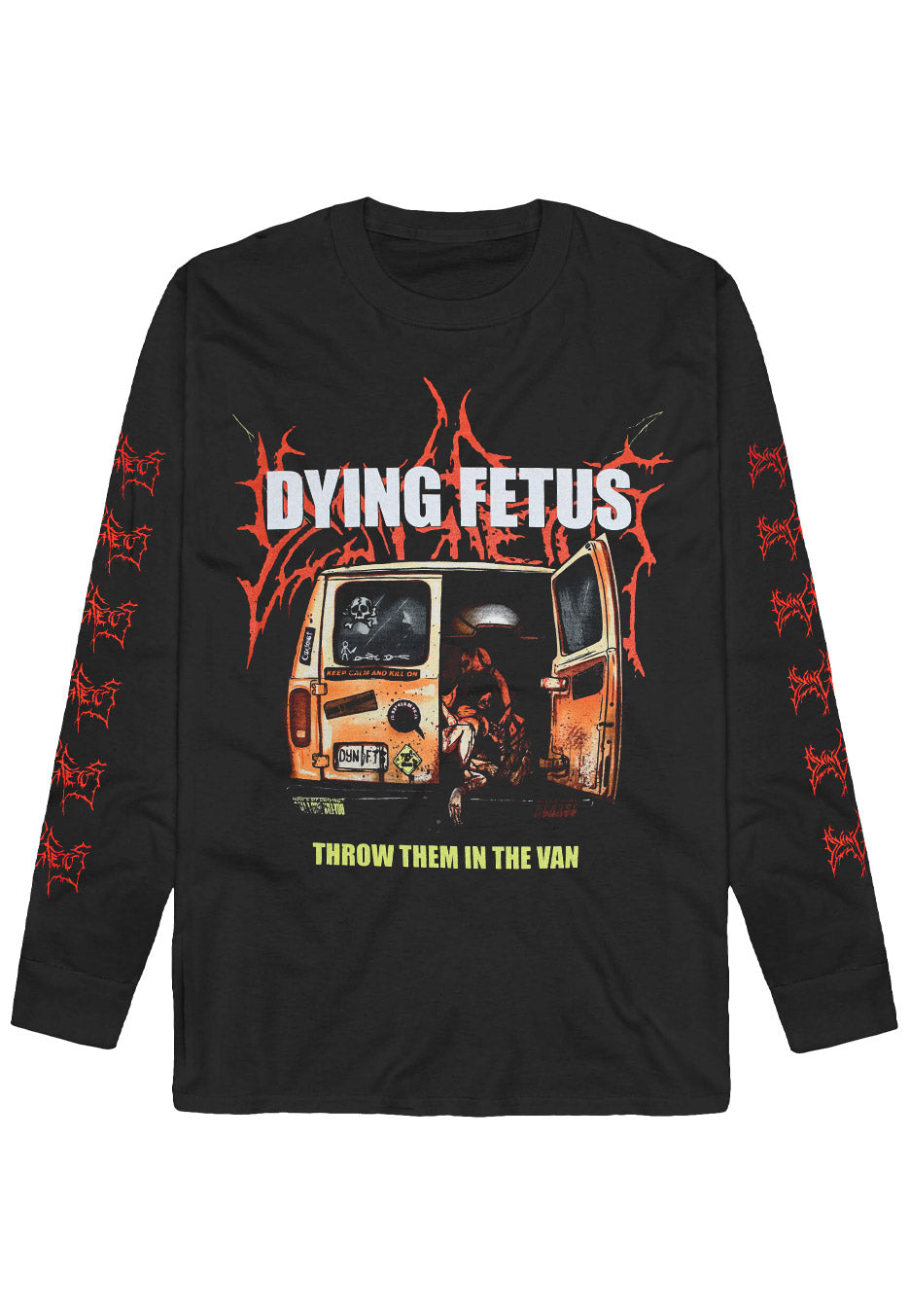 Dying Fetus - Throw Them In The Van Tour - Longsleeve View Cheap Online