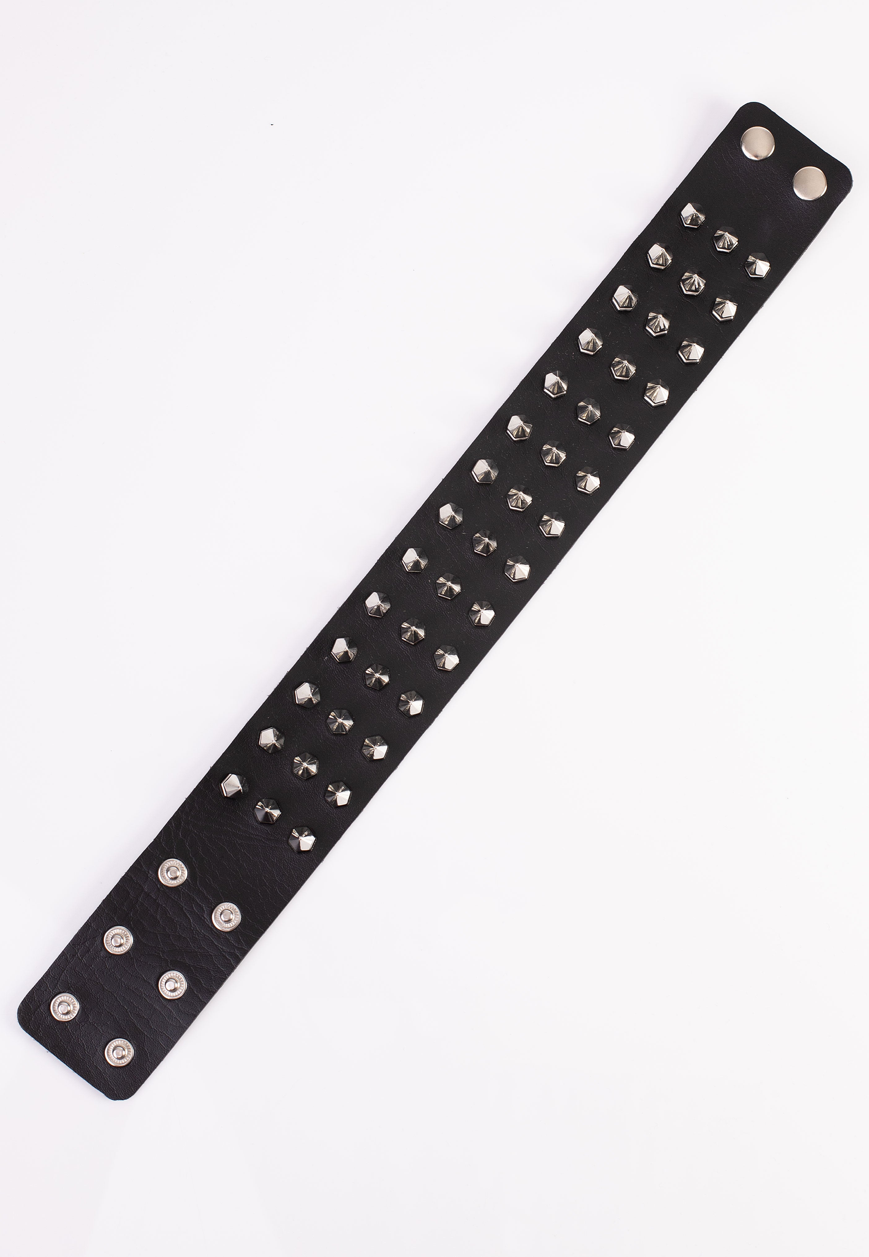 Bullet69 - 3 Row Spike Neckband Black - Choker Sale Amazon