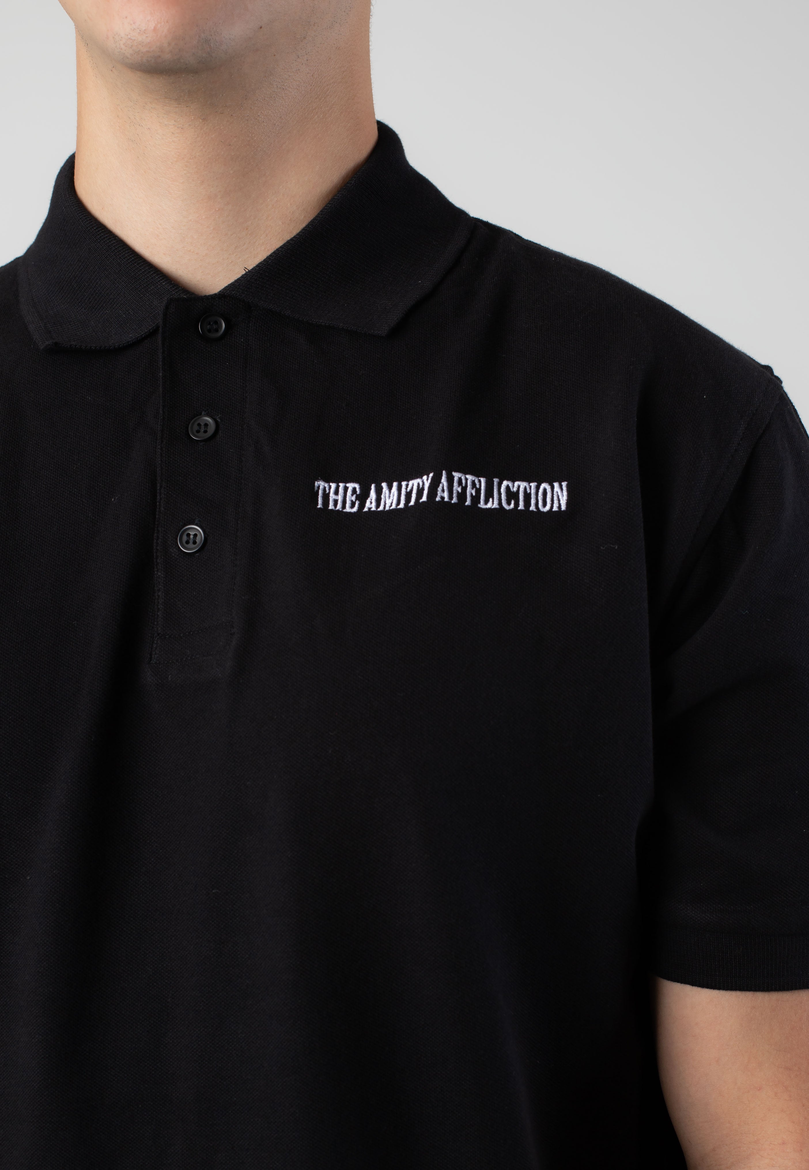 The Amity Affliction - Embroidered Logo Pocket - Polo Clearance Buy