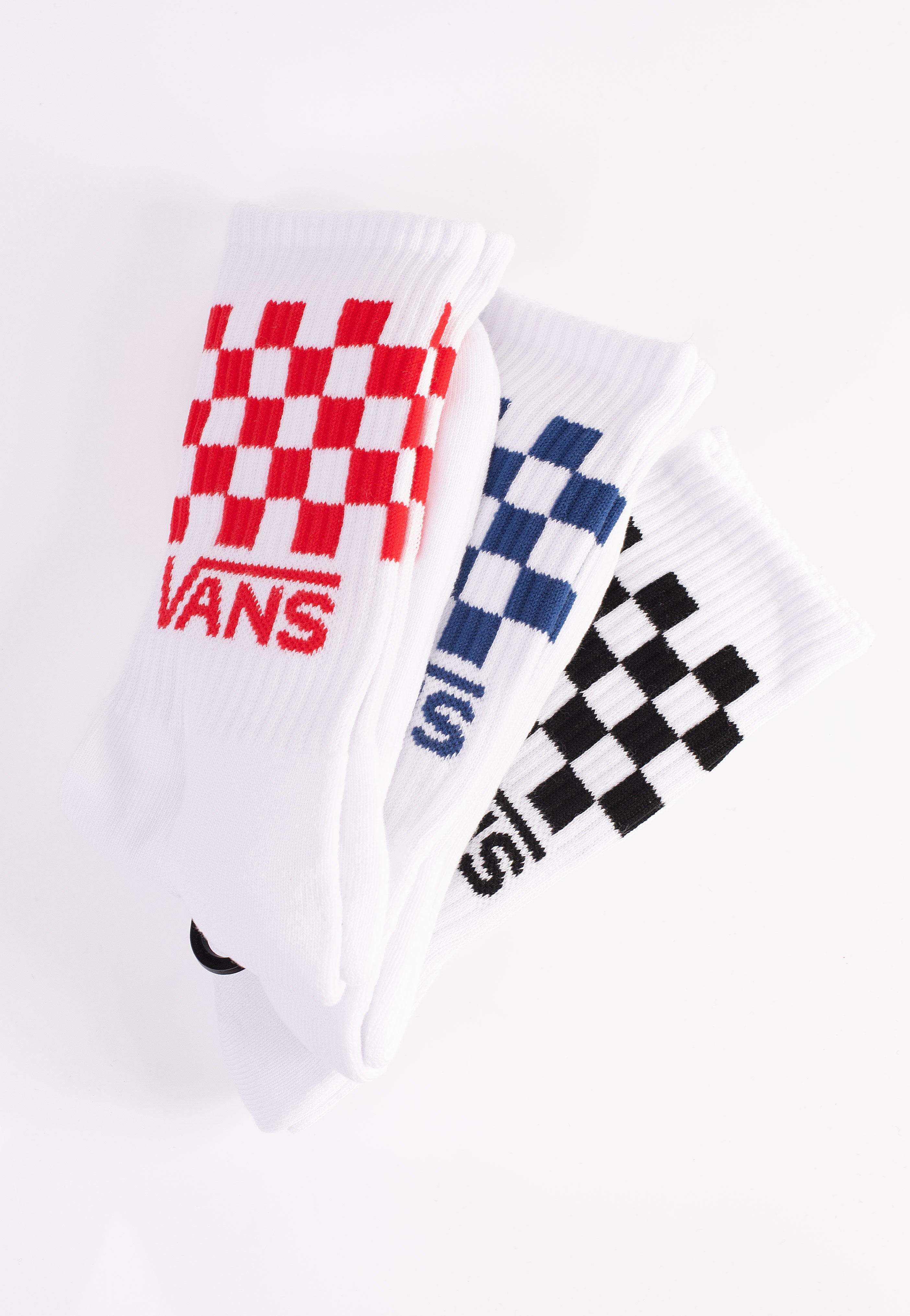 Vans - Classic Check Crew White - Socks Outlet Pay With Paypal