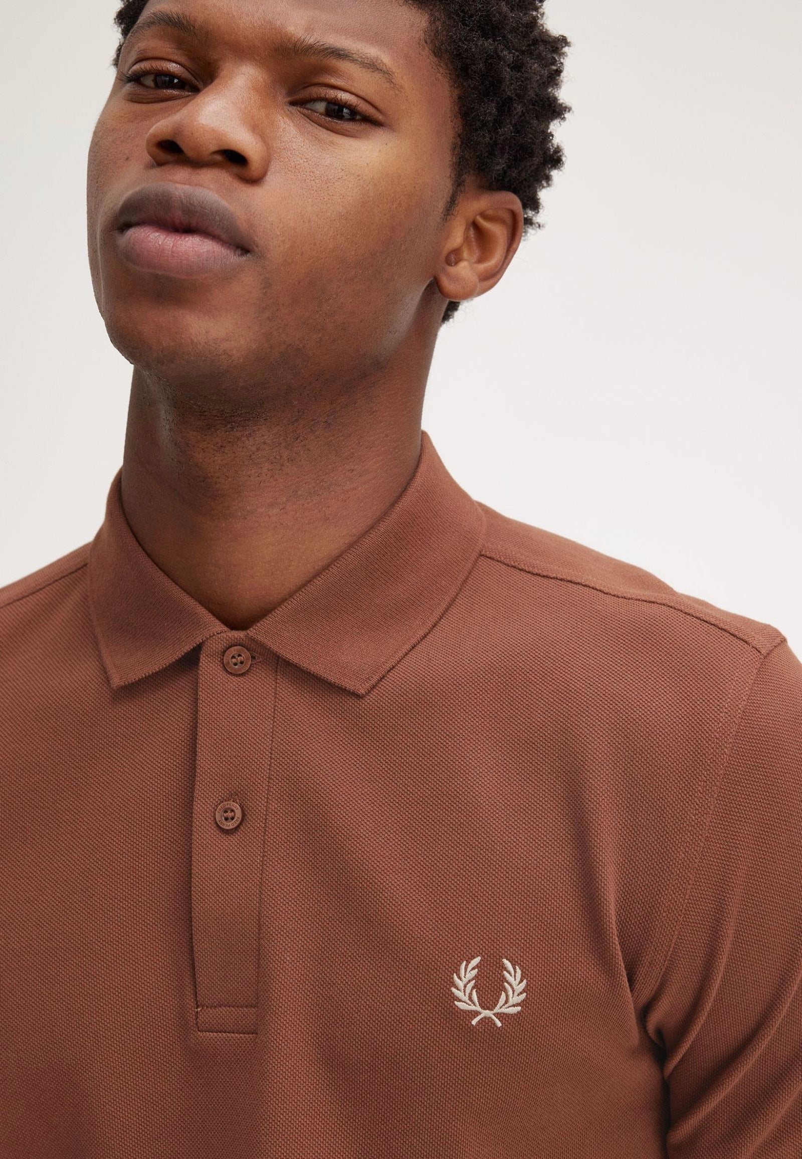 Fred Perry - Plain Whisky Brown/Porridge Marl - Polo Recommend Sale Online