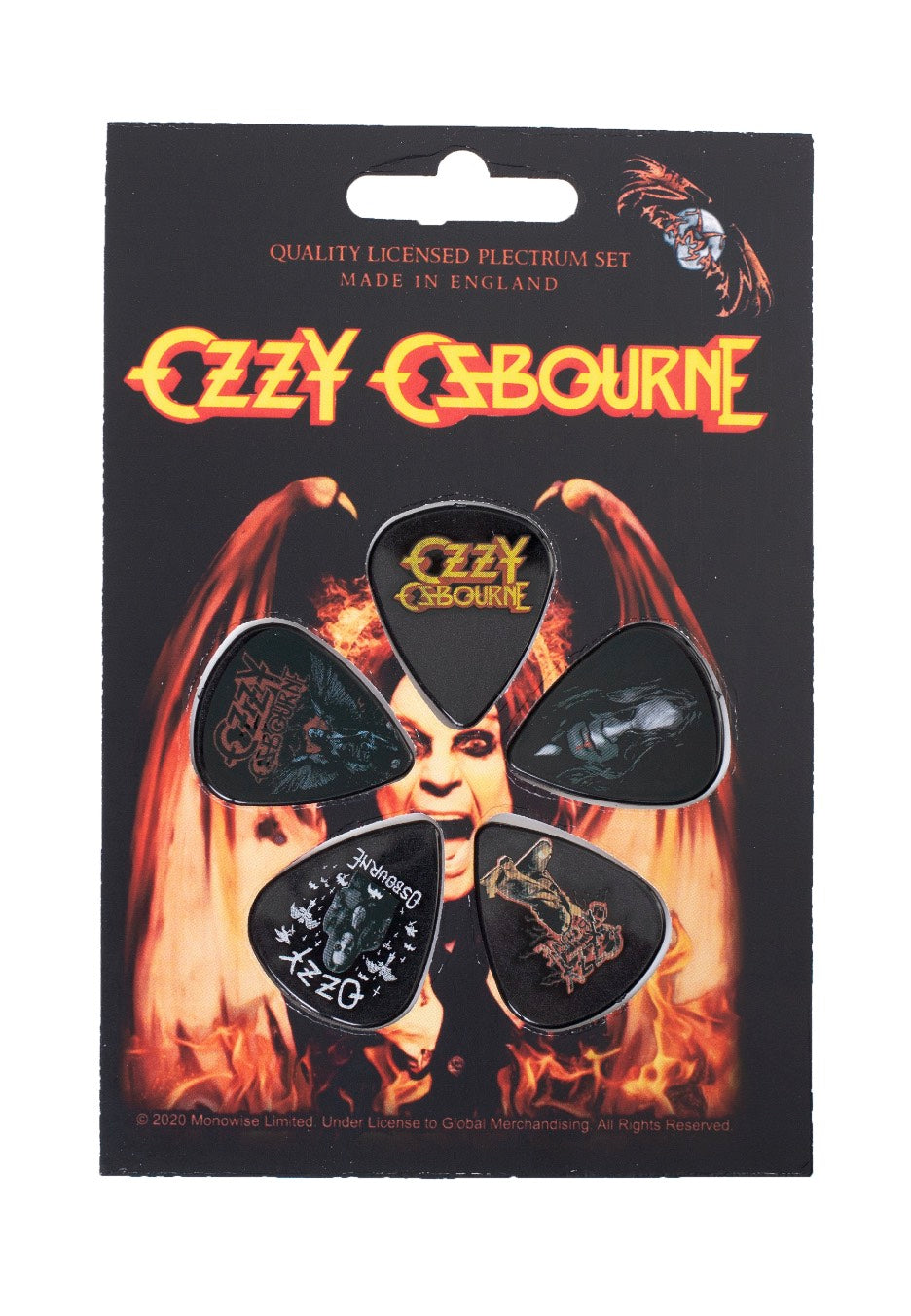 Ozzy Osbourne - Classic Logo - Plectrum Recommend