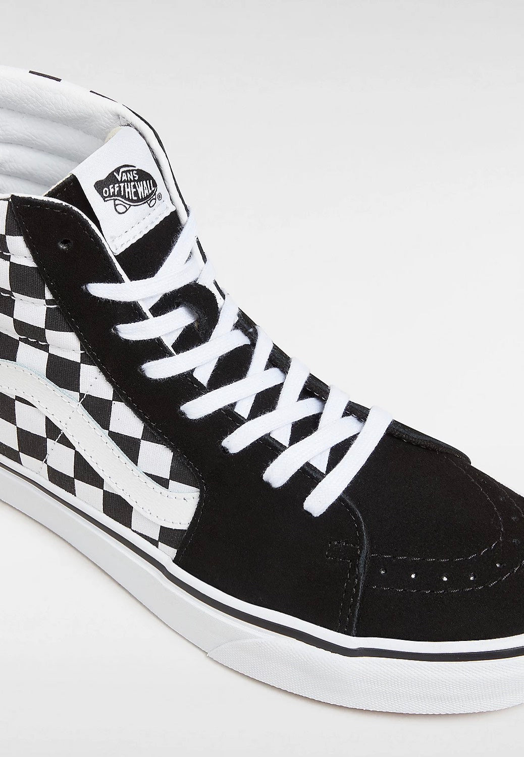 Vans - Sk8 Hi (Checkerboard) Black/True White - Shoes Cheap Pice Original