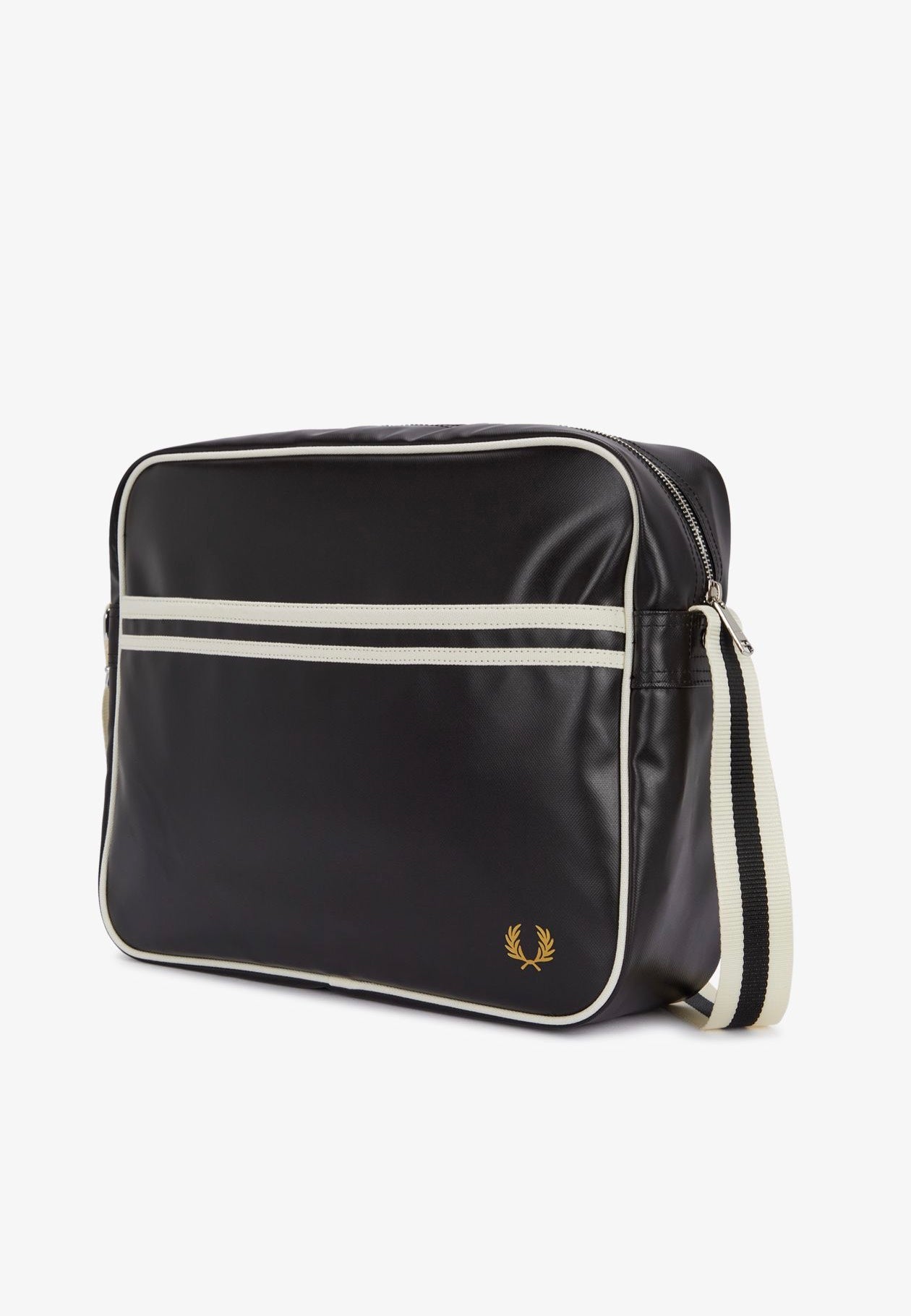 Fred Perry - Classic Shoulder Black/ Ecru - Bag Outlet The Cheapest