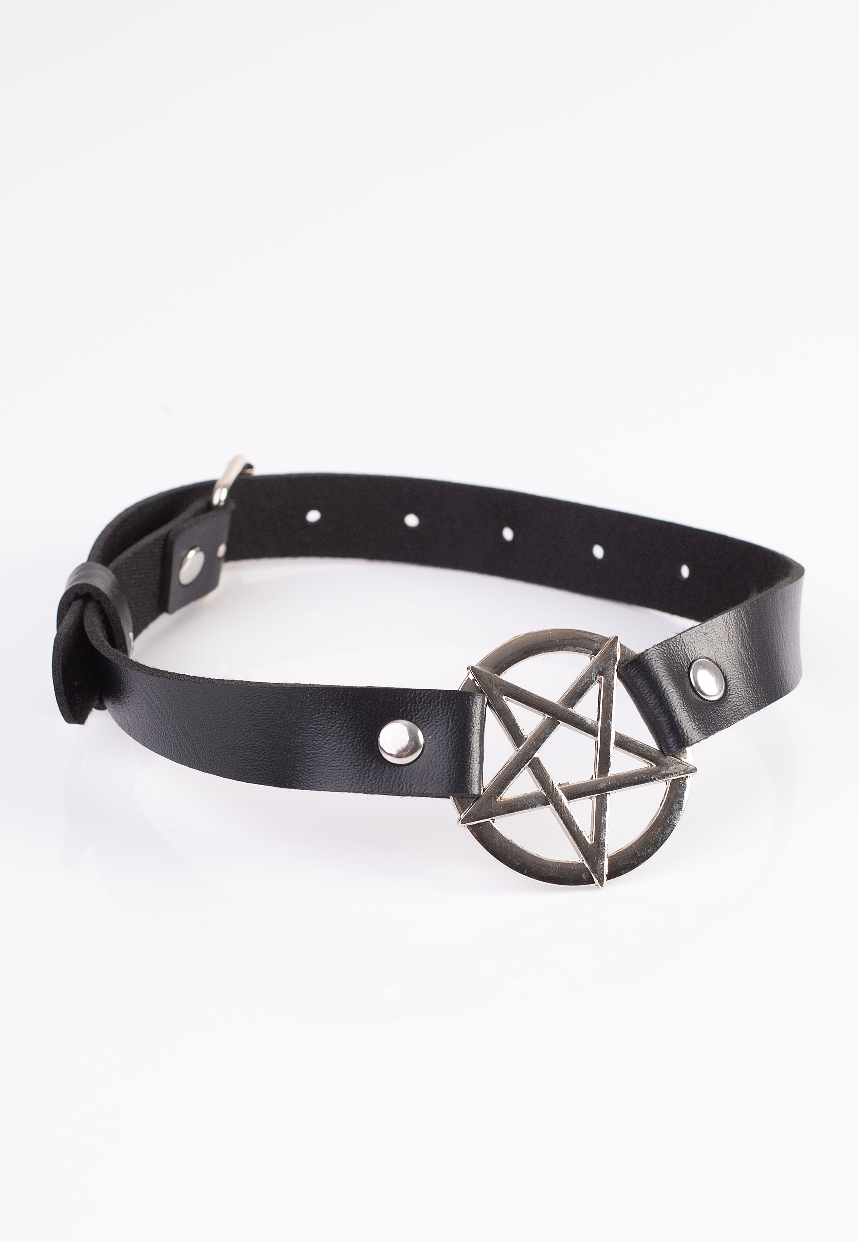 Bullet69 - Pentagram Split Neckband Black - Choker Cheap Sale Manchester Great Sale