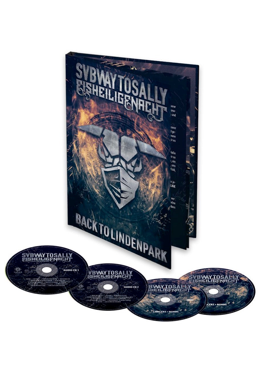 Subway To Sally - Eisheilige Nacht: Back To Lindenpark - Mediabook 2 CD + DVD + Blu Ray New For Sale