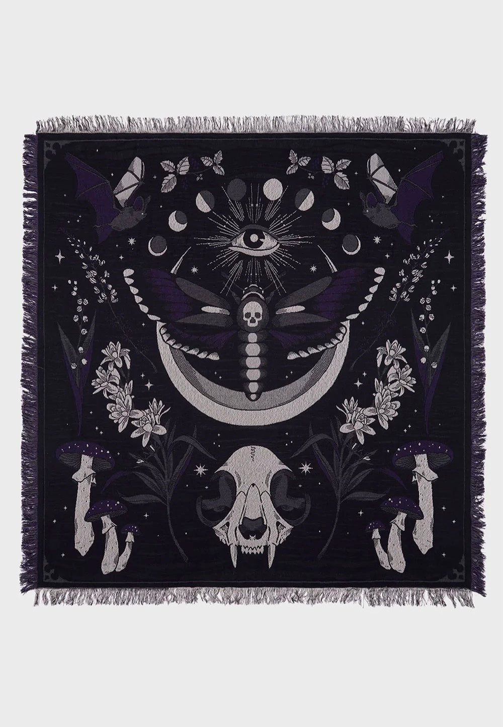 Killstar - Moonflower Woven - Blanket Cheap Pice