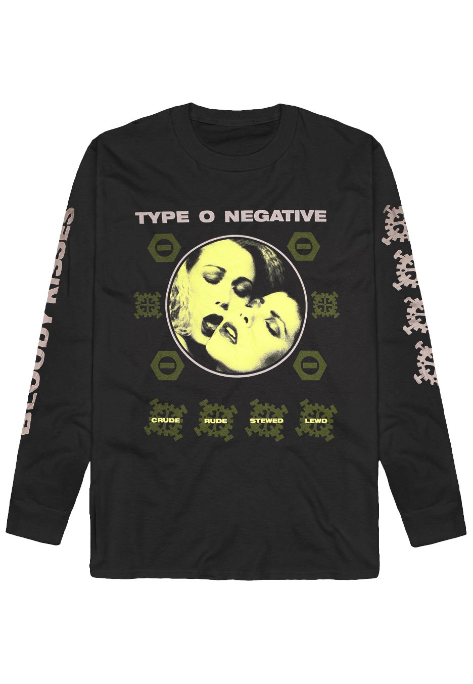 Type O Negative - Crude Gears Green - Longsleeve Visa Payment For Sale