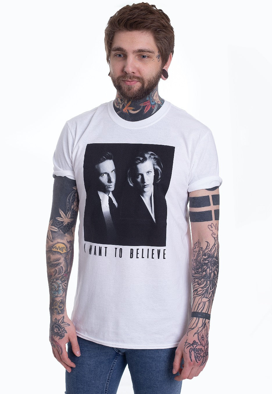 The X Files - Want To Believe White - T-Shirt For Nice Cheap Price