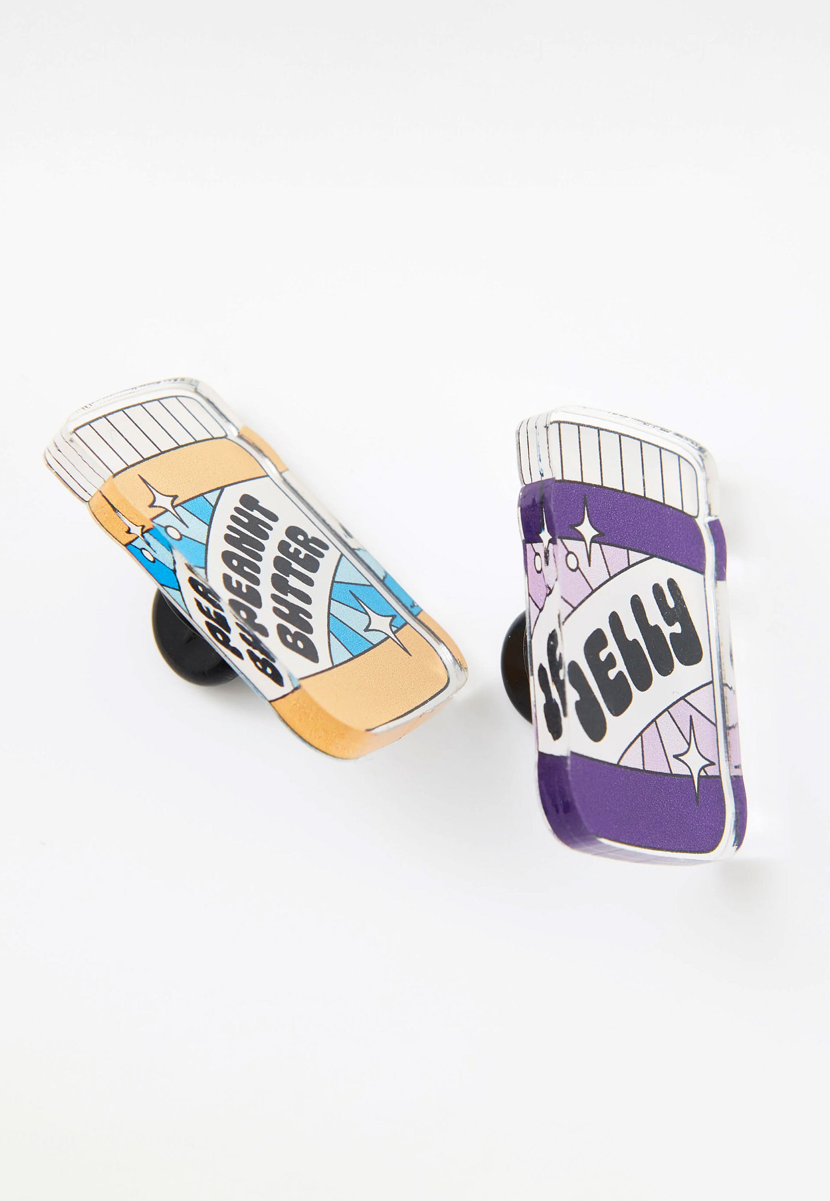 Punky Pins - Peanut Butter & Jelly Acrylic Pair - Pin Classic For Sale