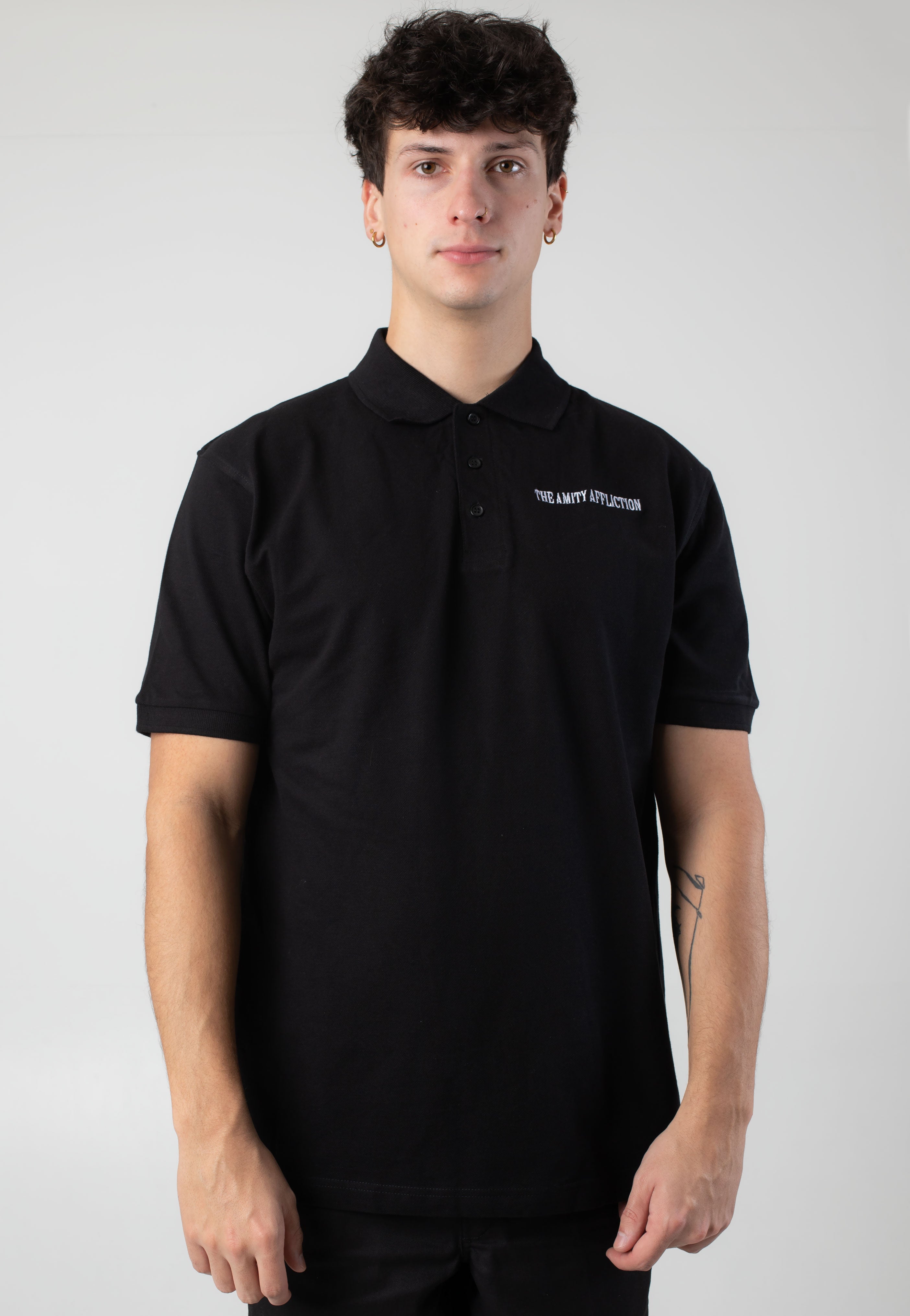 The Amity Affliction - Embroidered Logo Pocket - Polo Clearance Buy