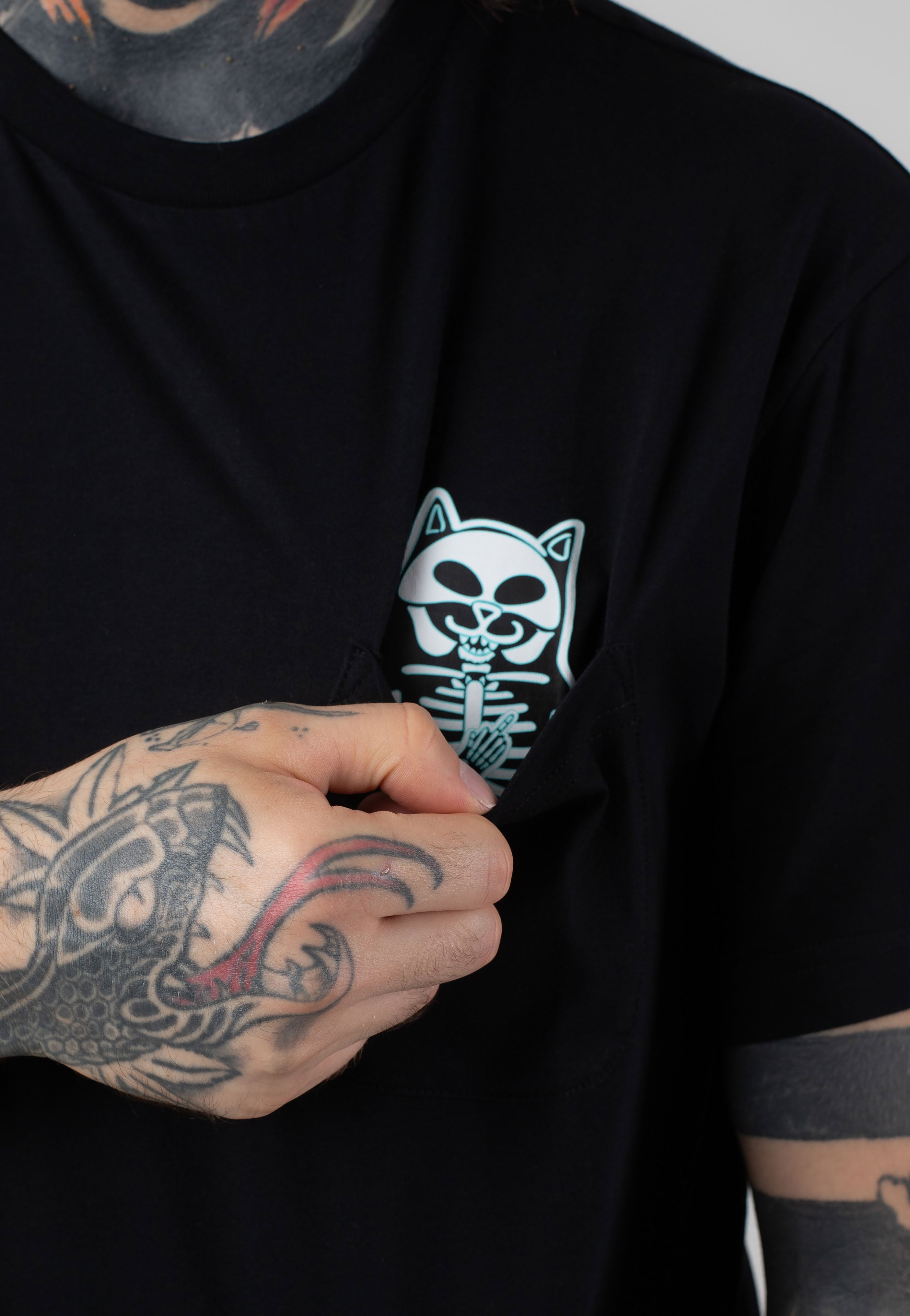 RIPNDIP - Lord Skelly Pocket Black - T-Shirt Cheap Sale 2025 Newest