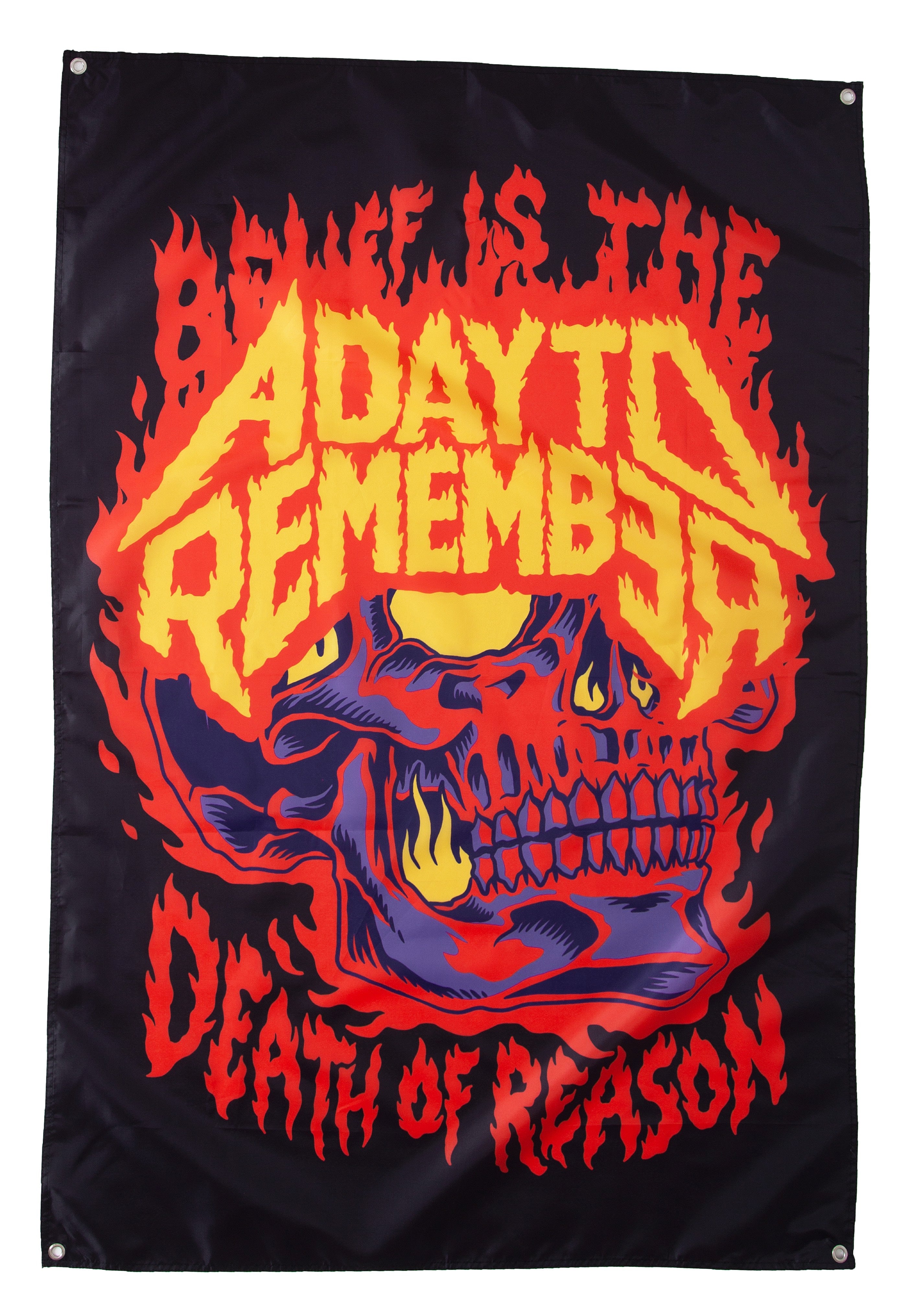 A Day To Remember - Flaming Skull - Flag Buy Cheap For Cheap