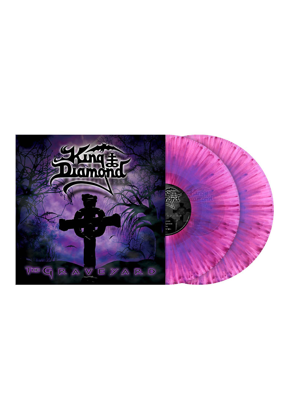 King Diamond - The Graveyard Ltd. Neon Pink w/ Purple - Splattered 2 Vinyl Discount View