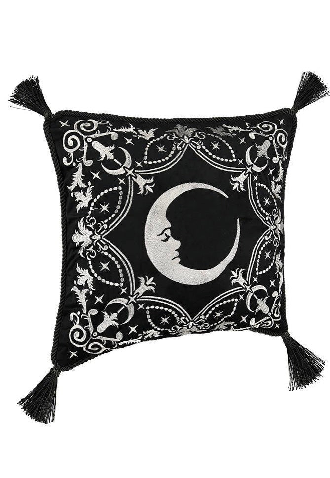 Restyle - Crescent Gothic With Moon And Stars Black - Pillow Case Pre Order