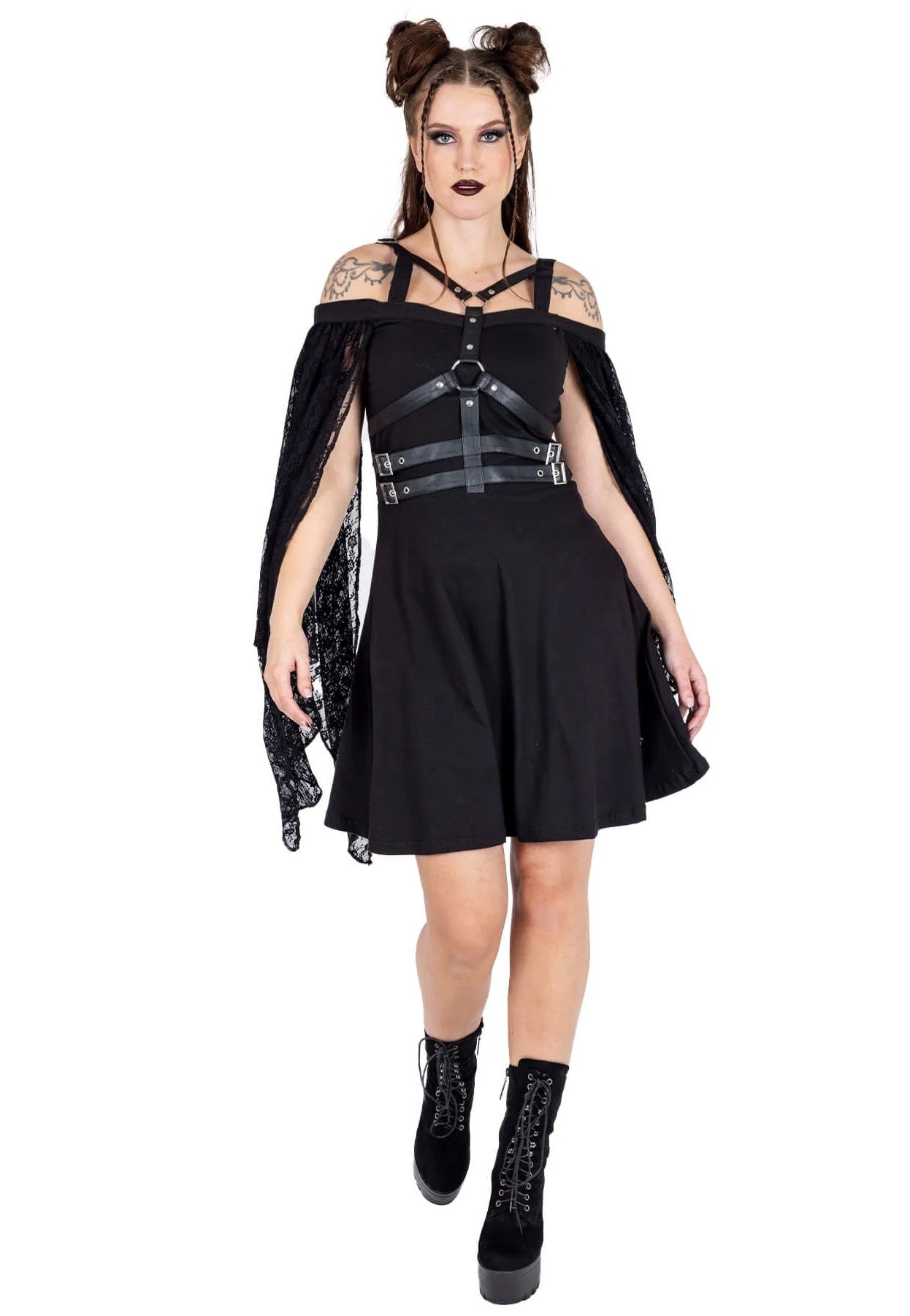 Poizen Industries - Estelle Black - Dress Outlet Nicekicks