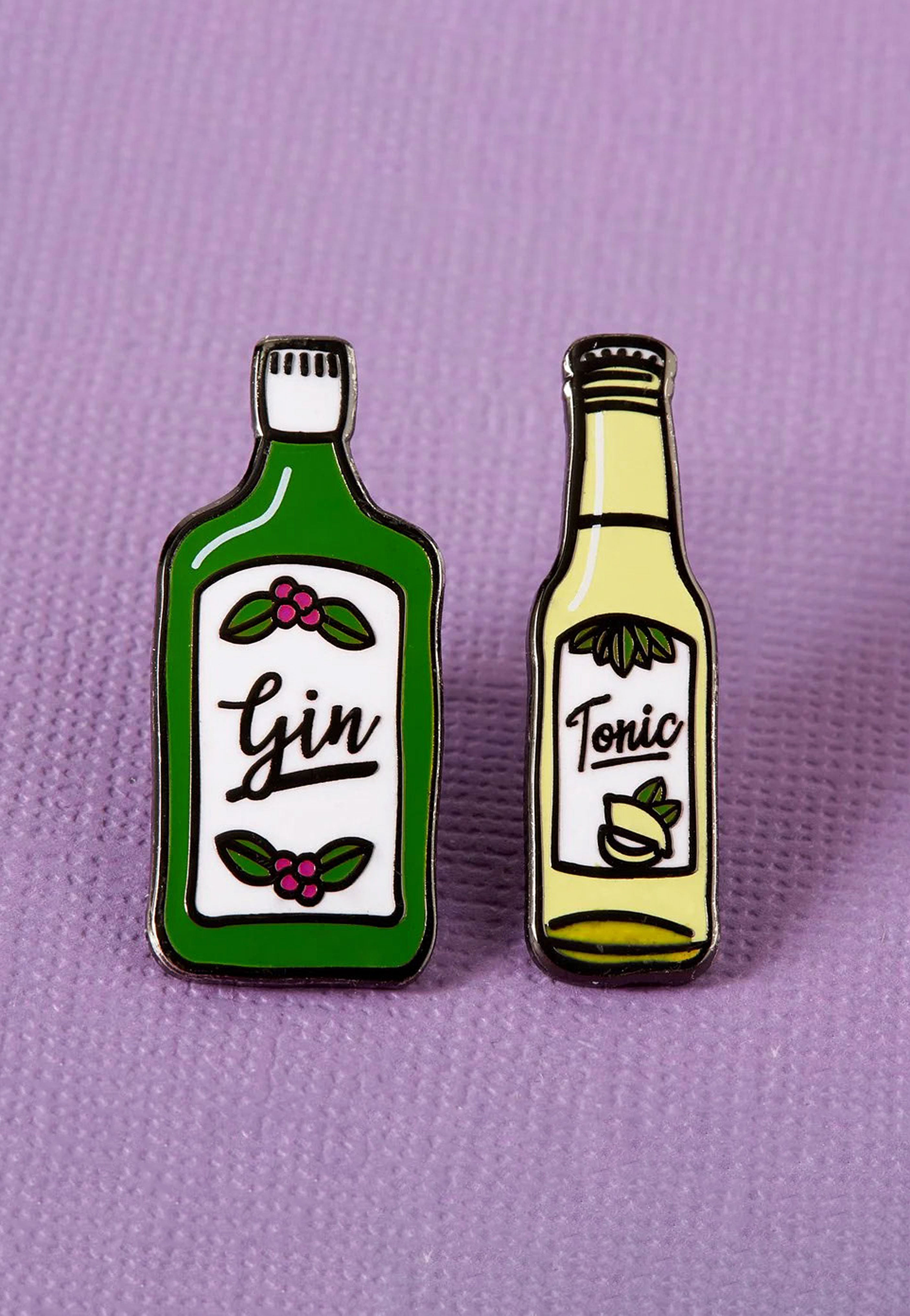 Punky Pins - Gin And Tonic Enamel - Pin Free Shipping 2025 Unisex