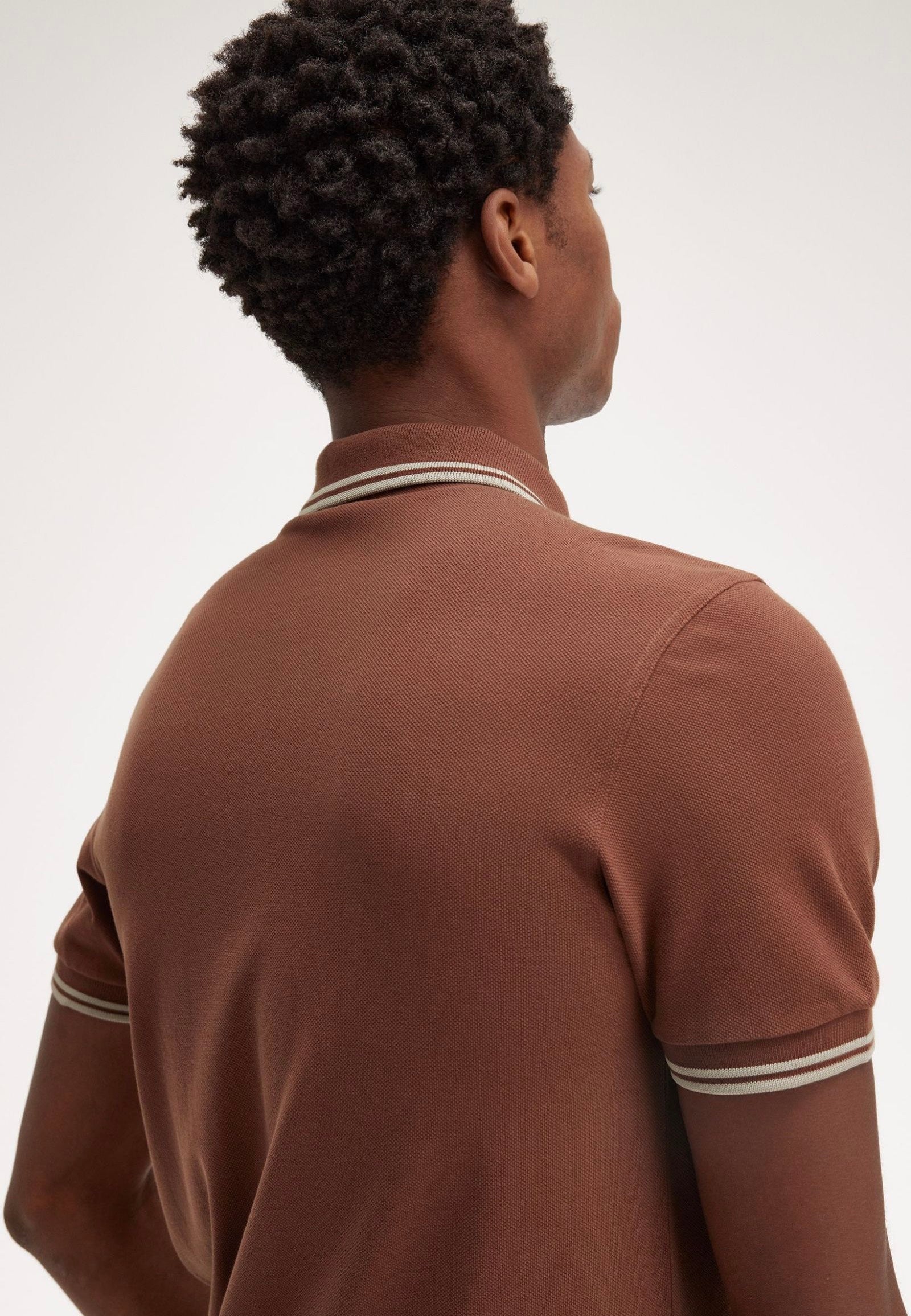 Fred Perry - Twin Tipped Whisky Brown/Porridge Marl/Porridge Marl - Polo Buy Cheap Manchester