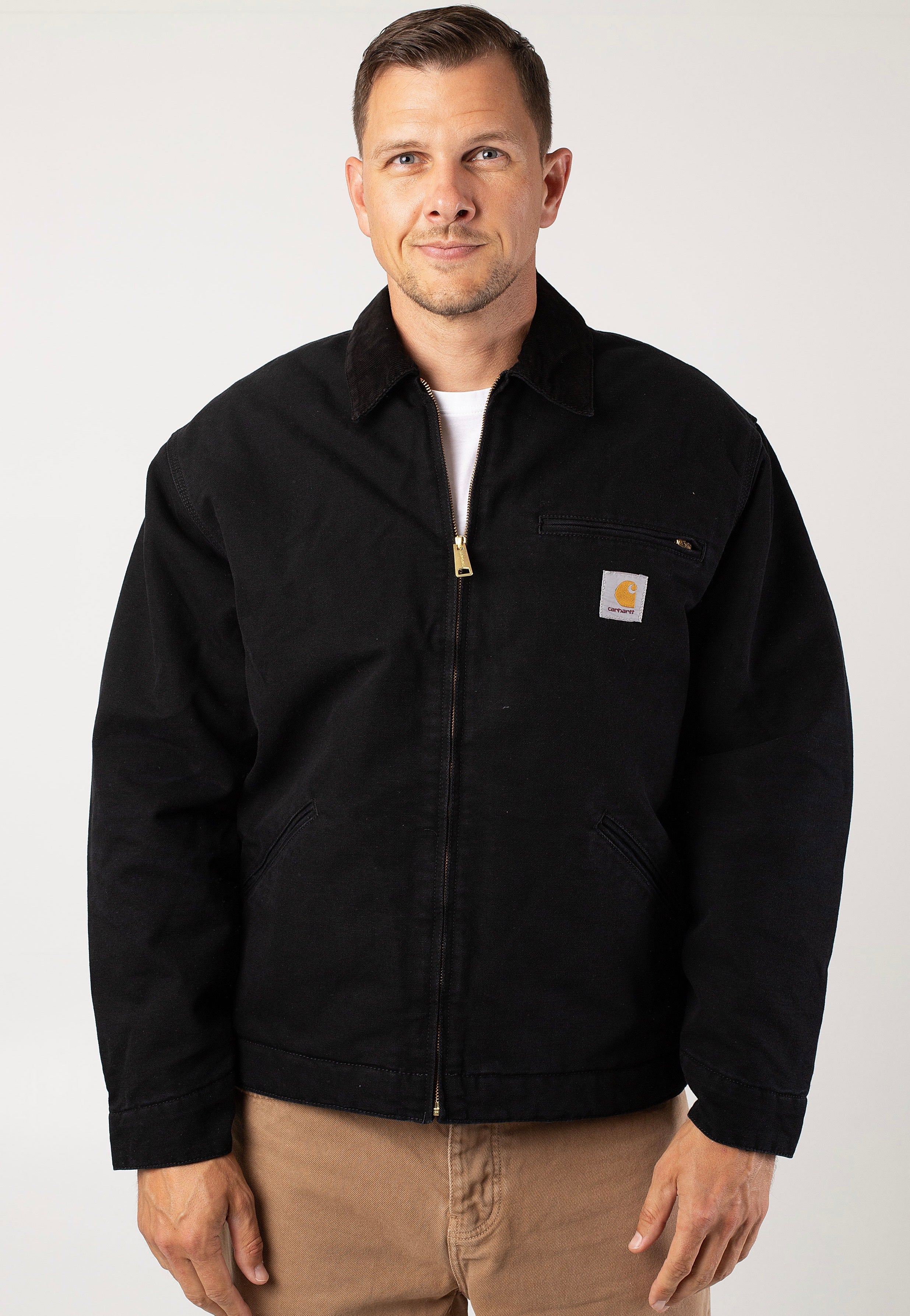 Carhartt WIP - Og Detroit Aged Canvas Black/Black - Jacket Cheap Sale Lowest Pice