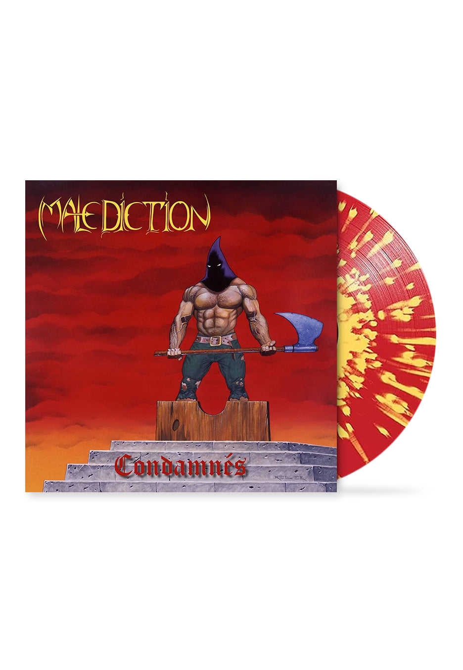 Malediction - CondamnÃ©s Ltd. Red/Yellow - Splattered Vinyl Discount In China