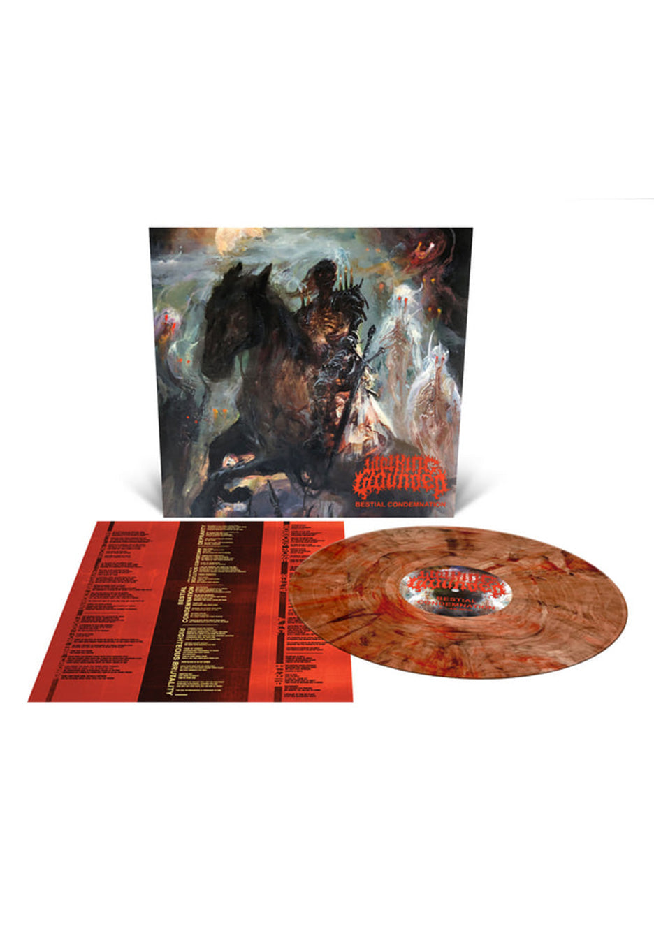 Walking Wounded - Bestial Condemnation Ltd. Custom Amber - Marbled Vinyl Outlet Fashionable