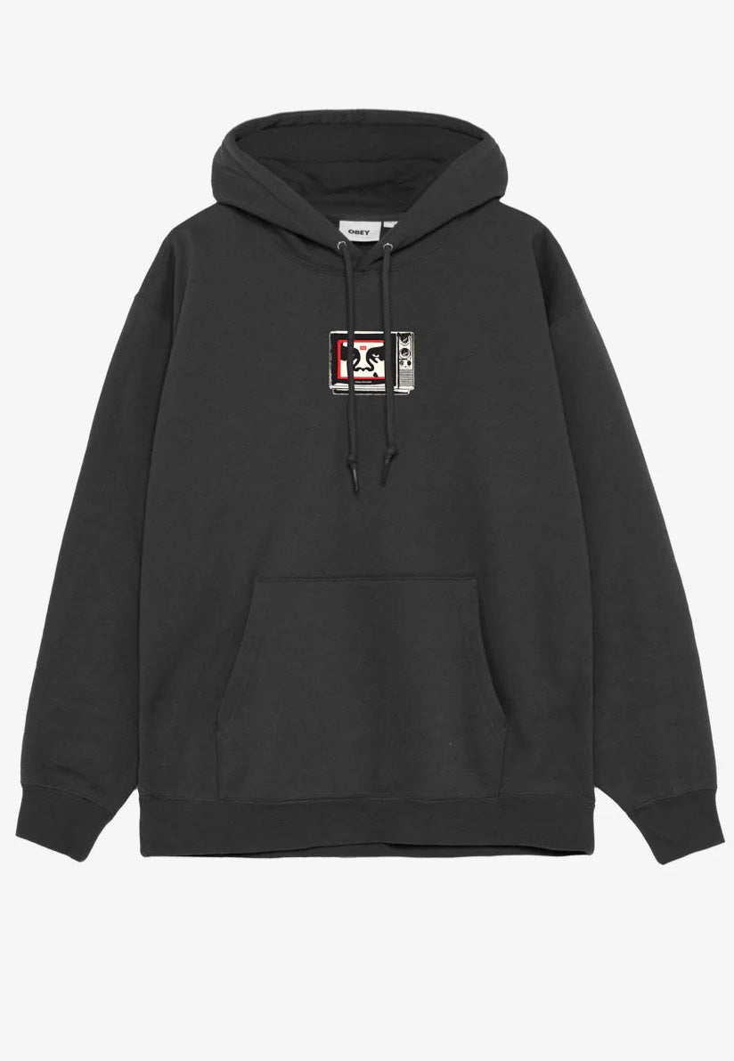 Obey - Tv Black - Hoodie Free Shipping Browse