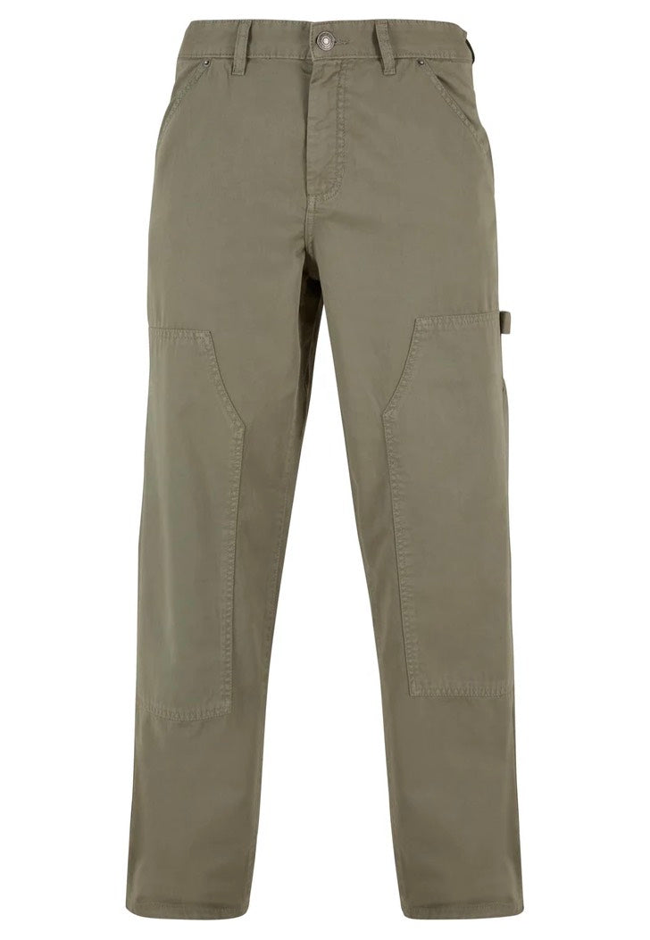 Urban Classics - Twill Double Knee Palegreen - Pants Discount Choice