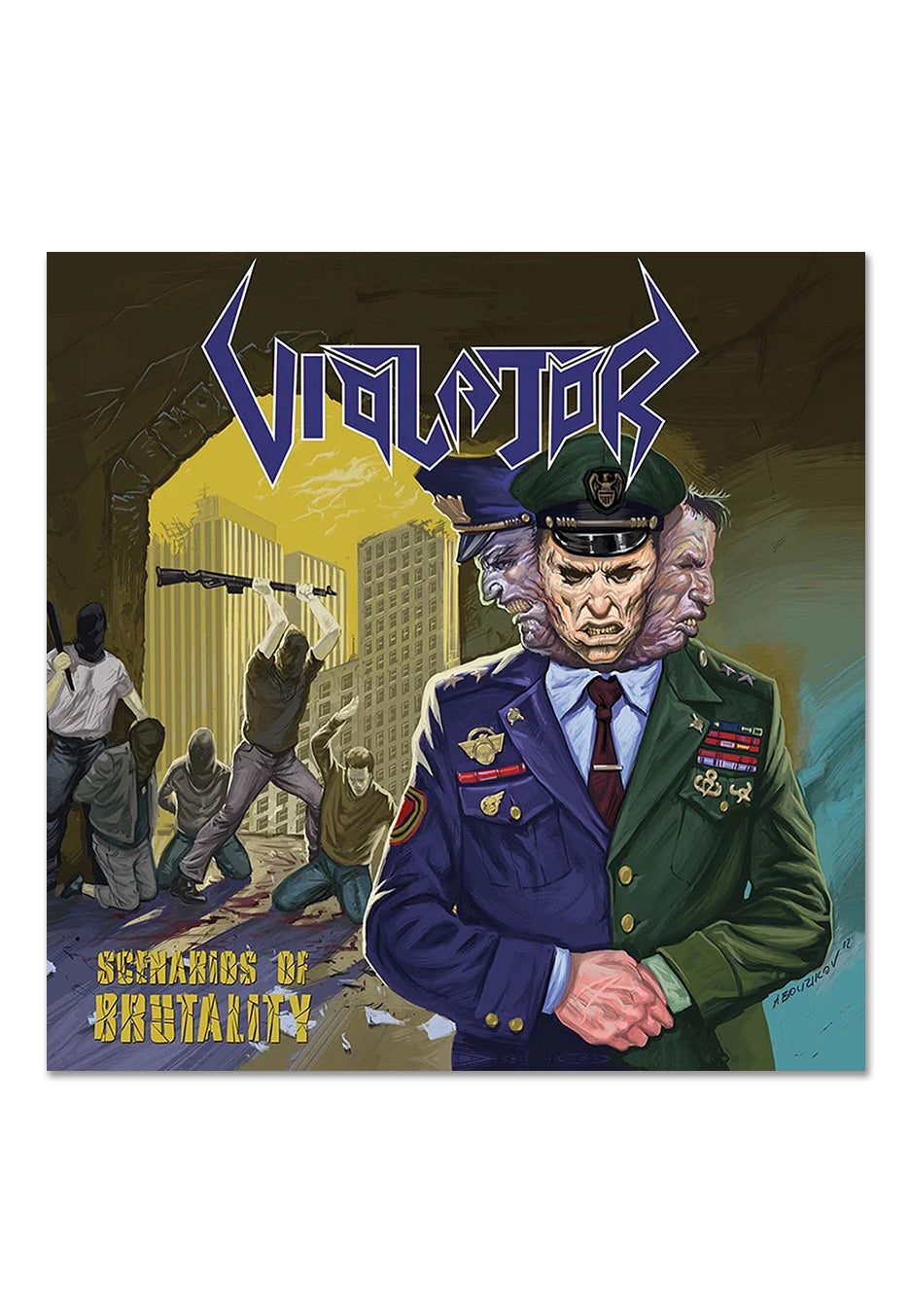 Violator - Scenarios Of Brutality Ltd. Swamp Green w/ Blue Jay - Splattered Vinyl Cost Cheap Pice