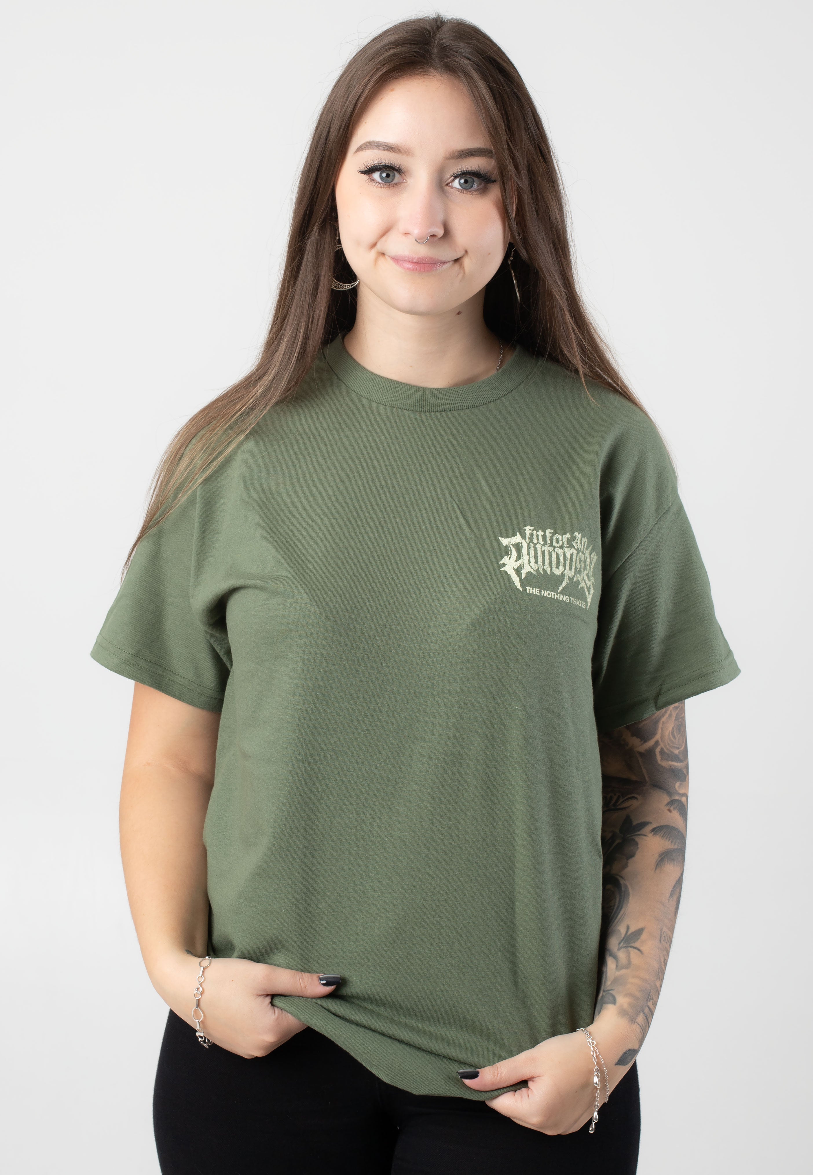 Fit For An Autopsy - Hostage Military Green - T-Shirt Brand New Unisex Sale Online