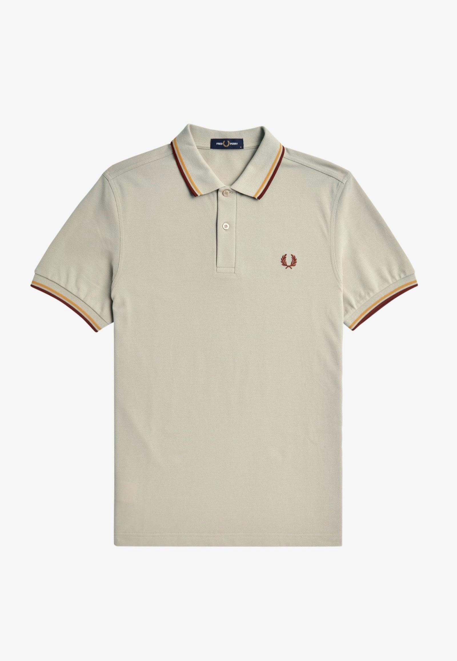 Fred Perry - Twin Tipped Oatmeal/Honeycomb/Whisky Brown - Polo Buy Cheap Footlocker Pictures