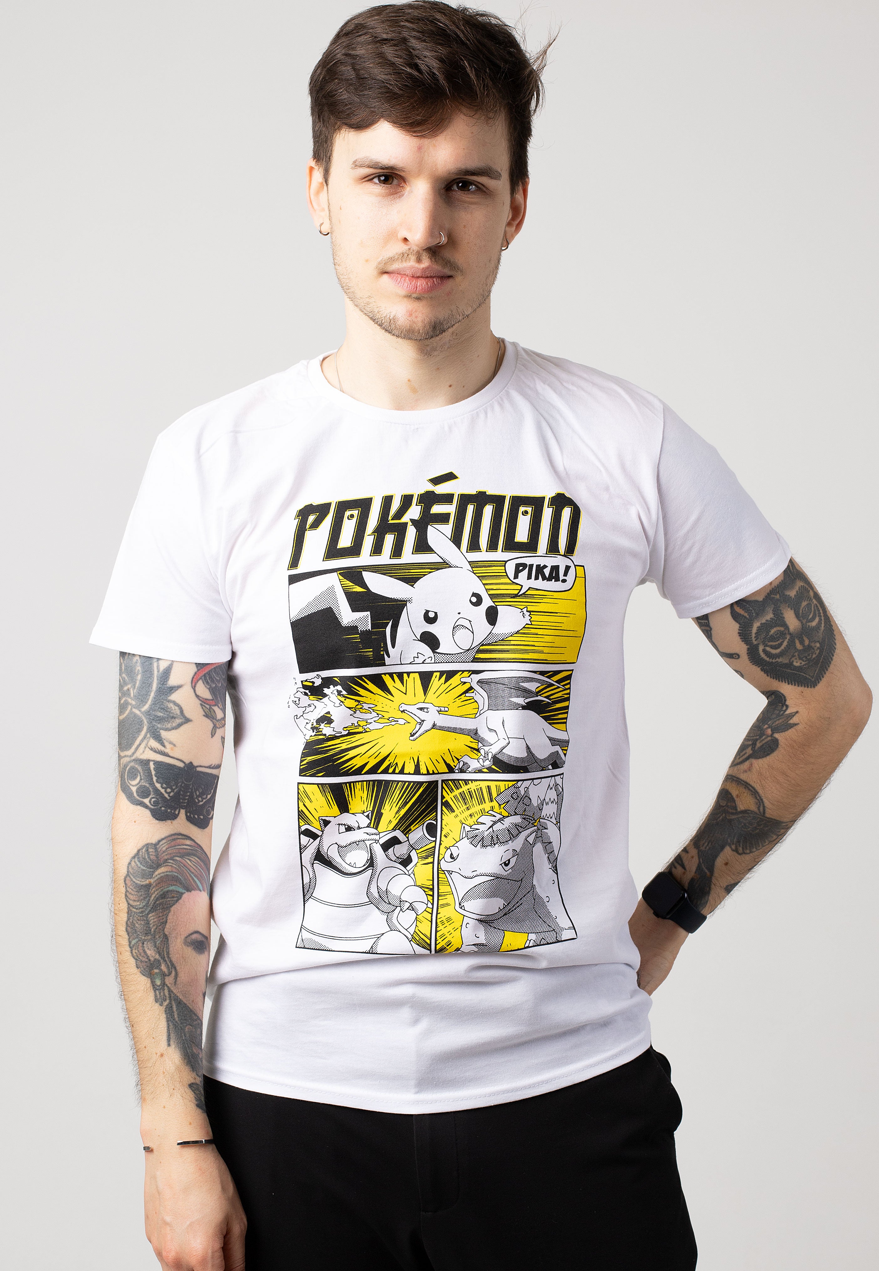 Pokémon - Anime Style Cover White - T-Shirt Best Pices Cheap Pice