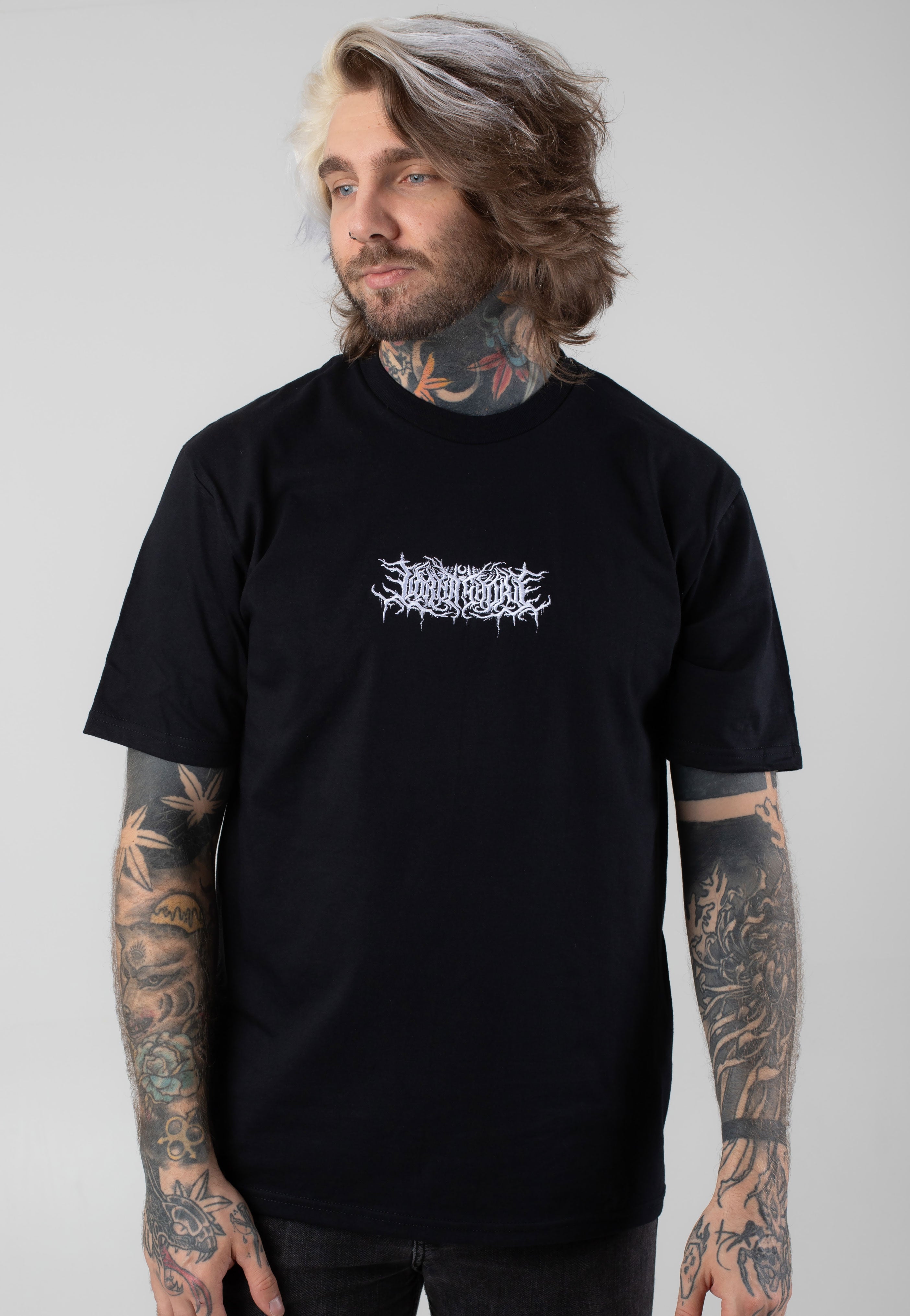 Lorna Shore - Embroidered Logo - T-Shirt Free Shipping Cost